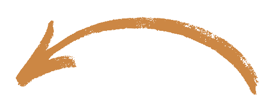 Un dessin abstrait en forme d'arc en brun clair sur fond noir.