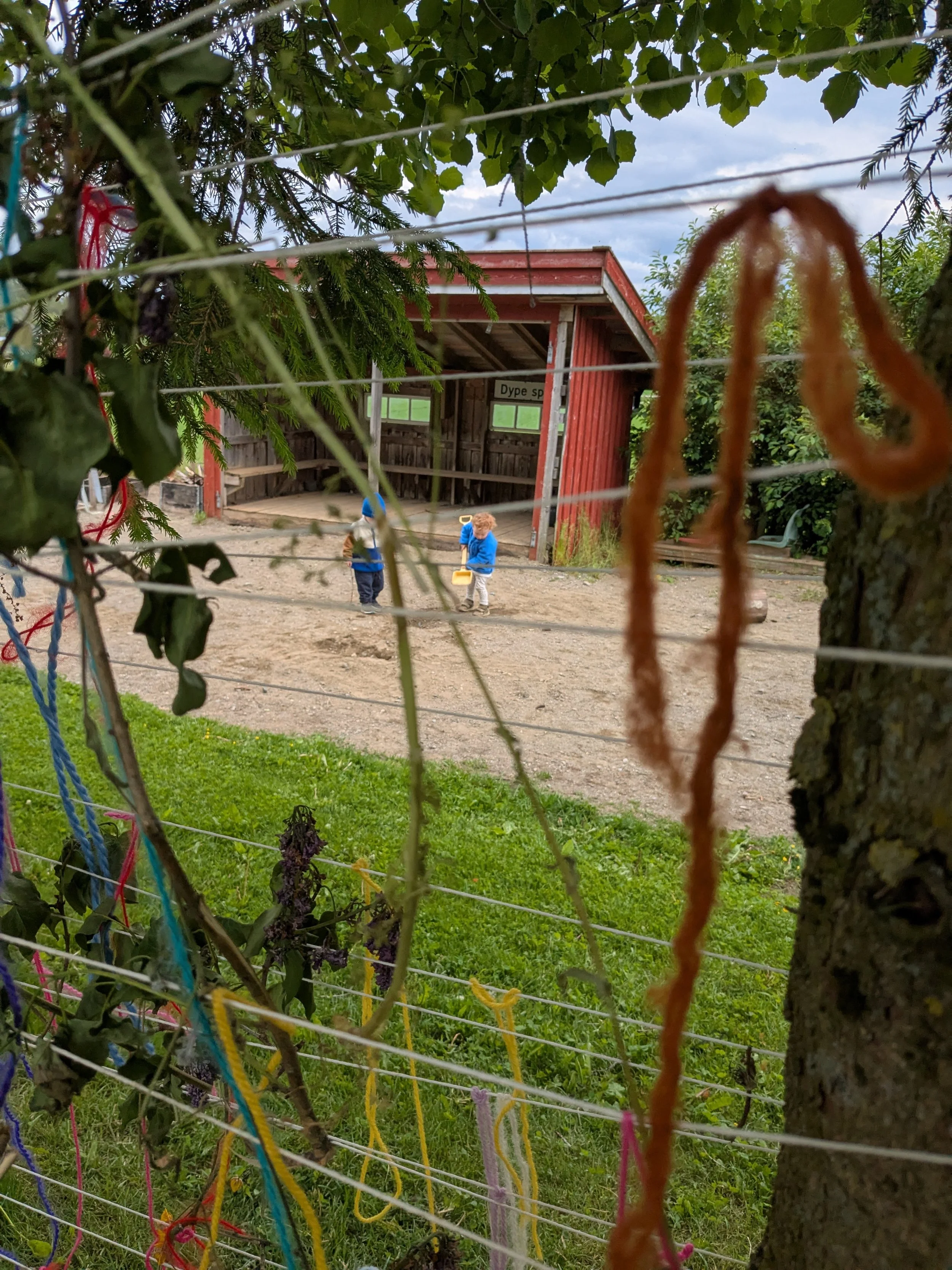 Uteområdet på barnehagen.