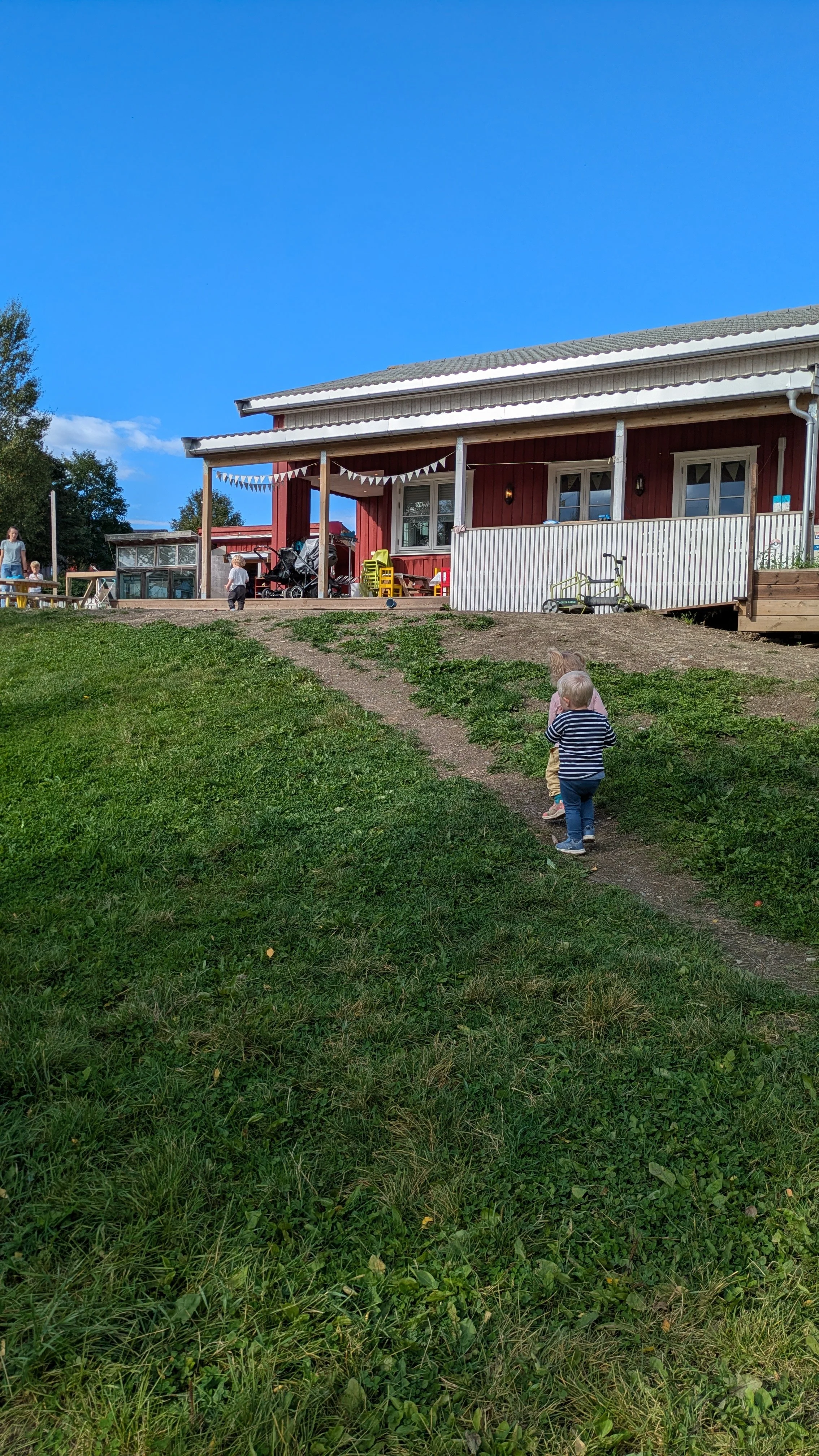 Uteområdet på barnehagen.