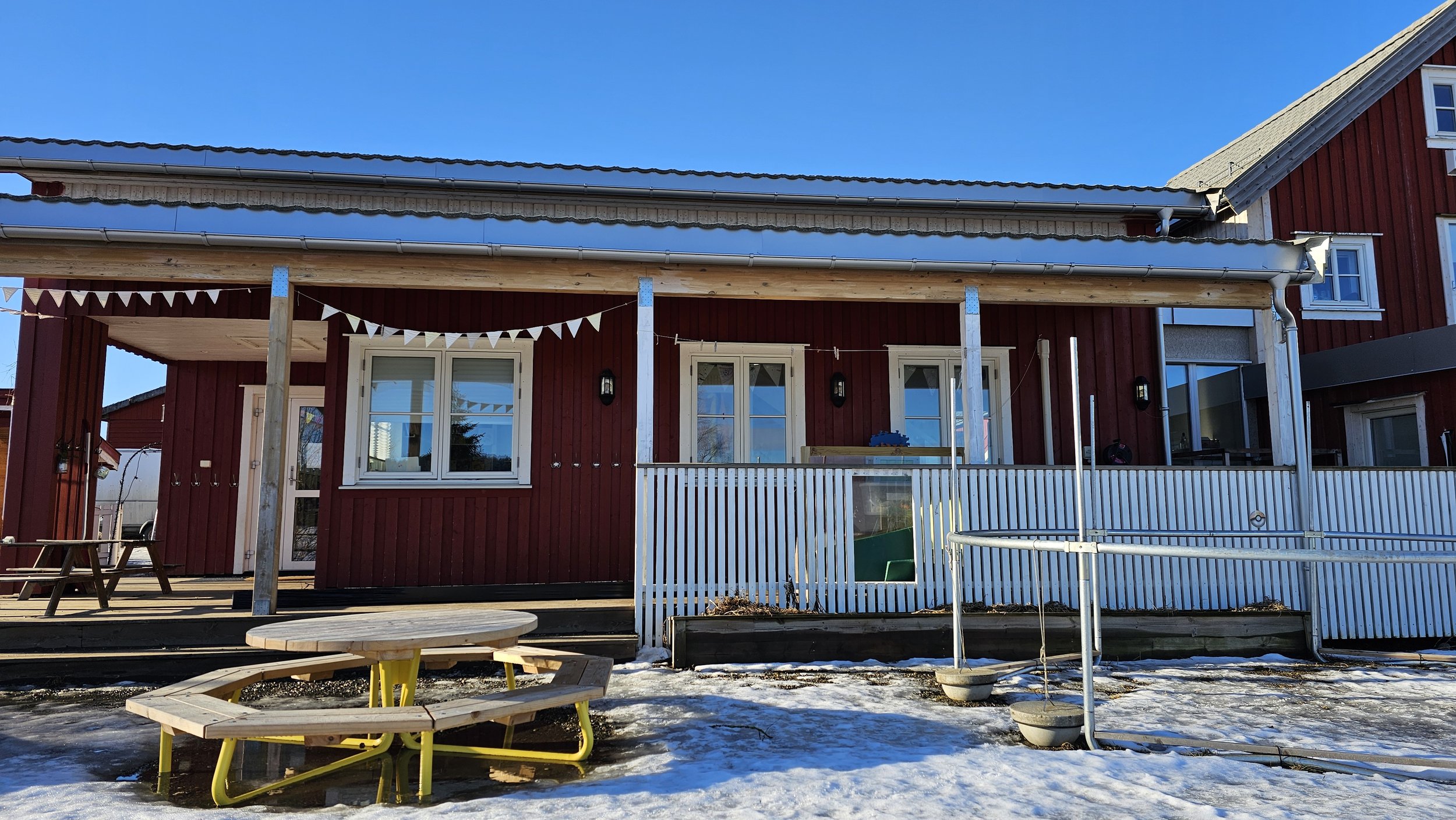 Uteområdet på barnehagen.