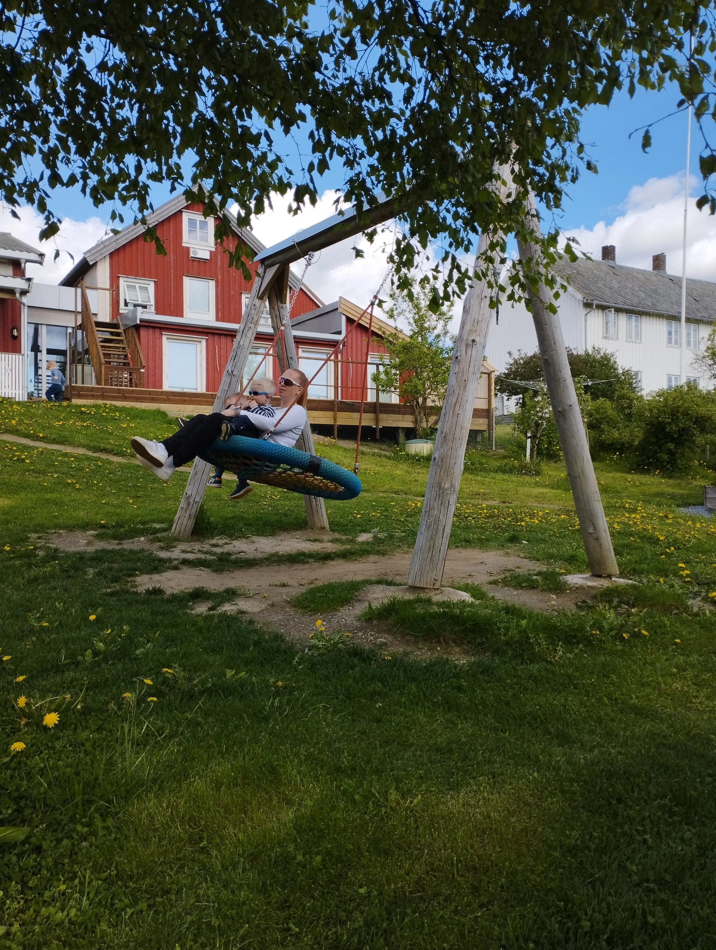 Uteområdet på barnehagen.