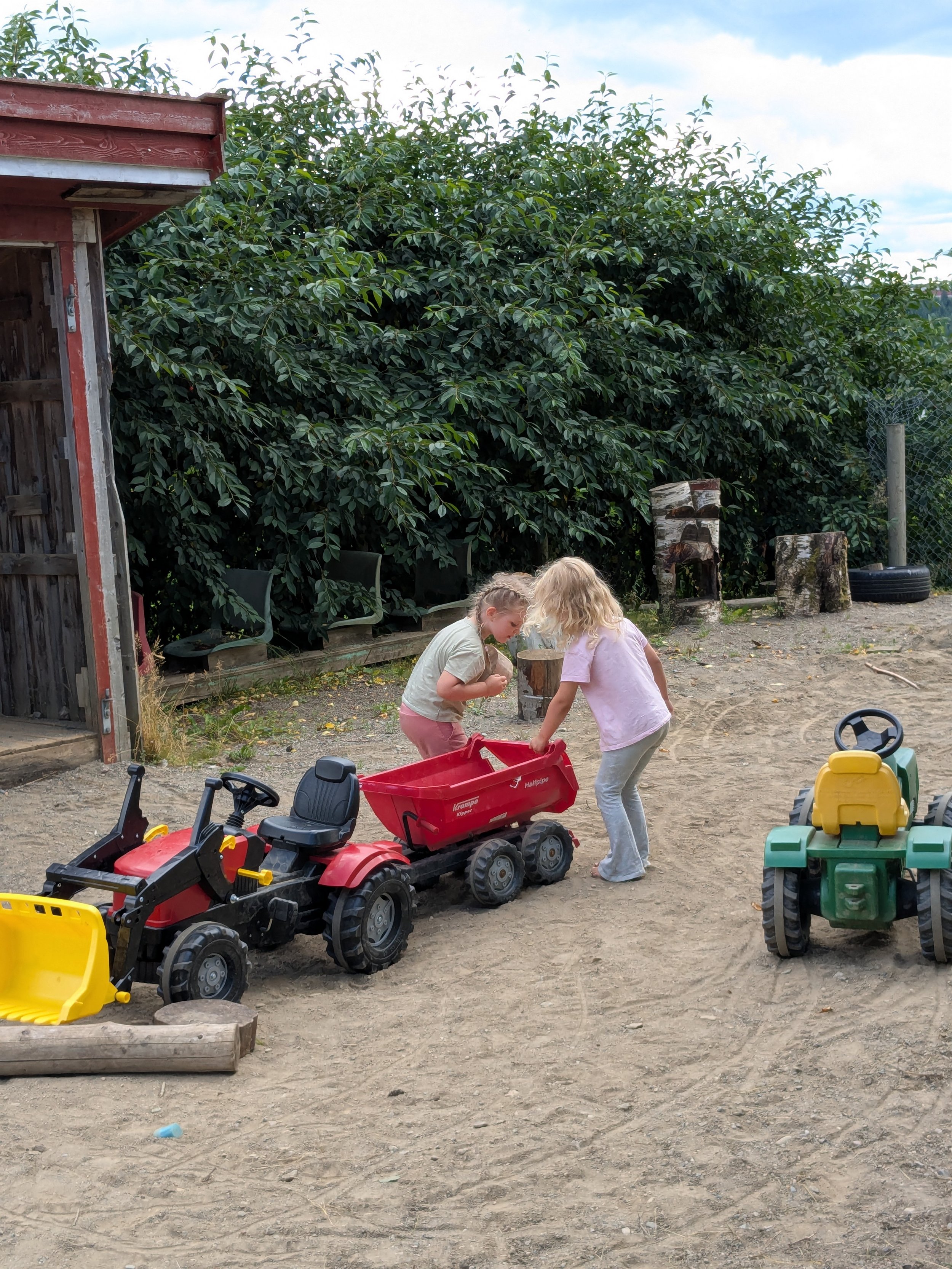 Uteområdet på barnehagen.