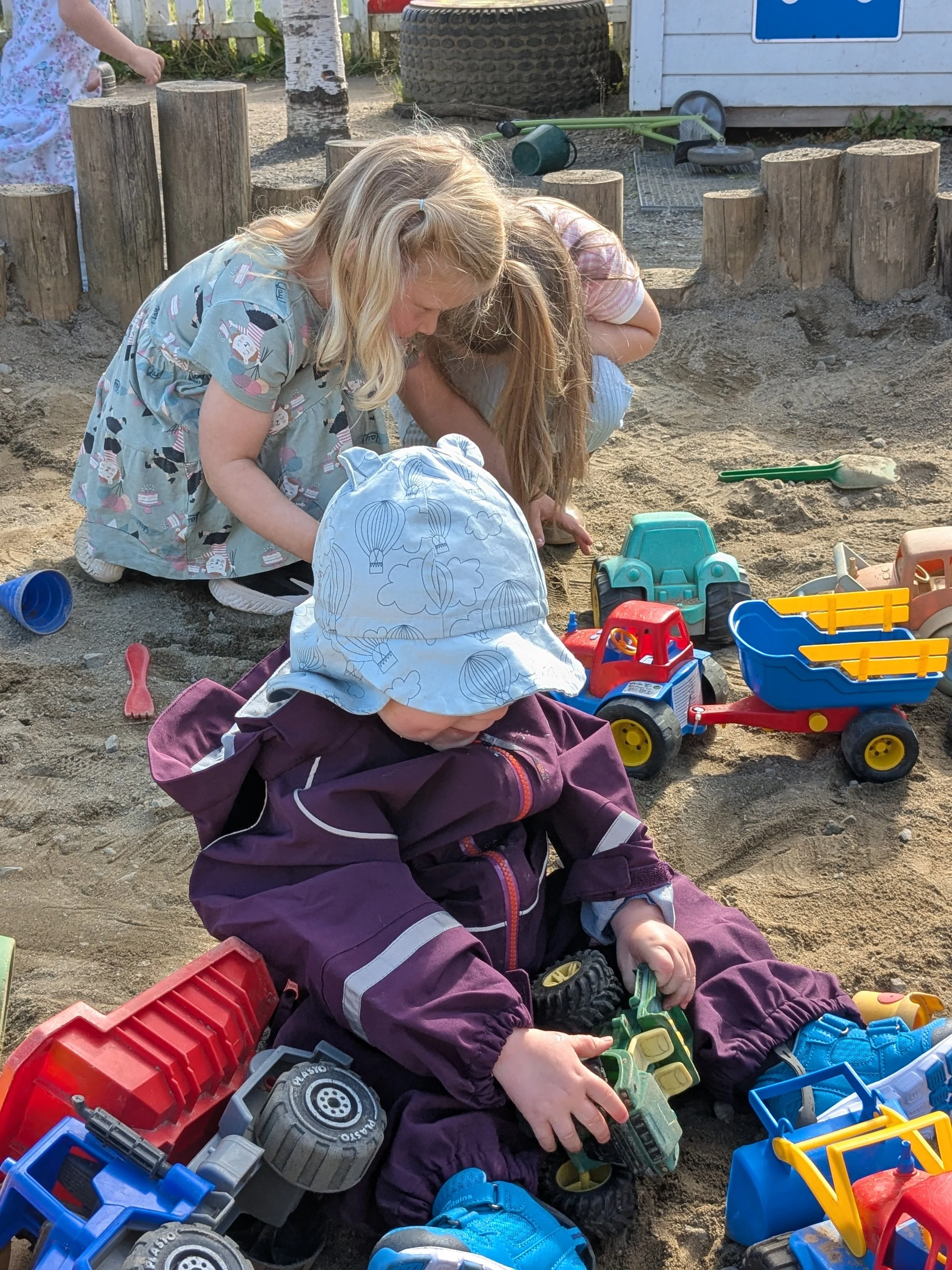 Uteområdet på barnehagen.