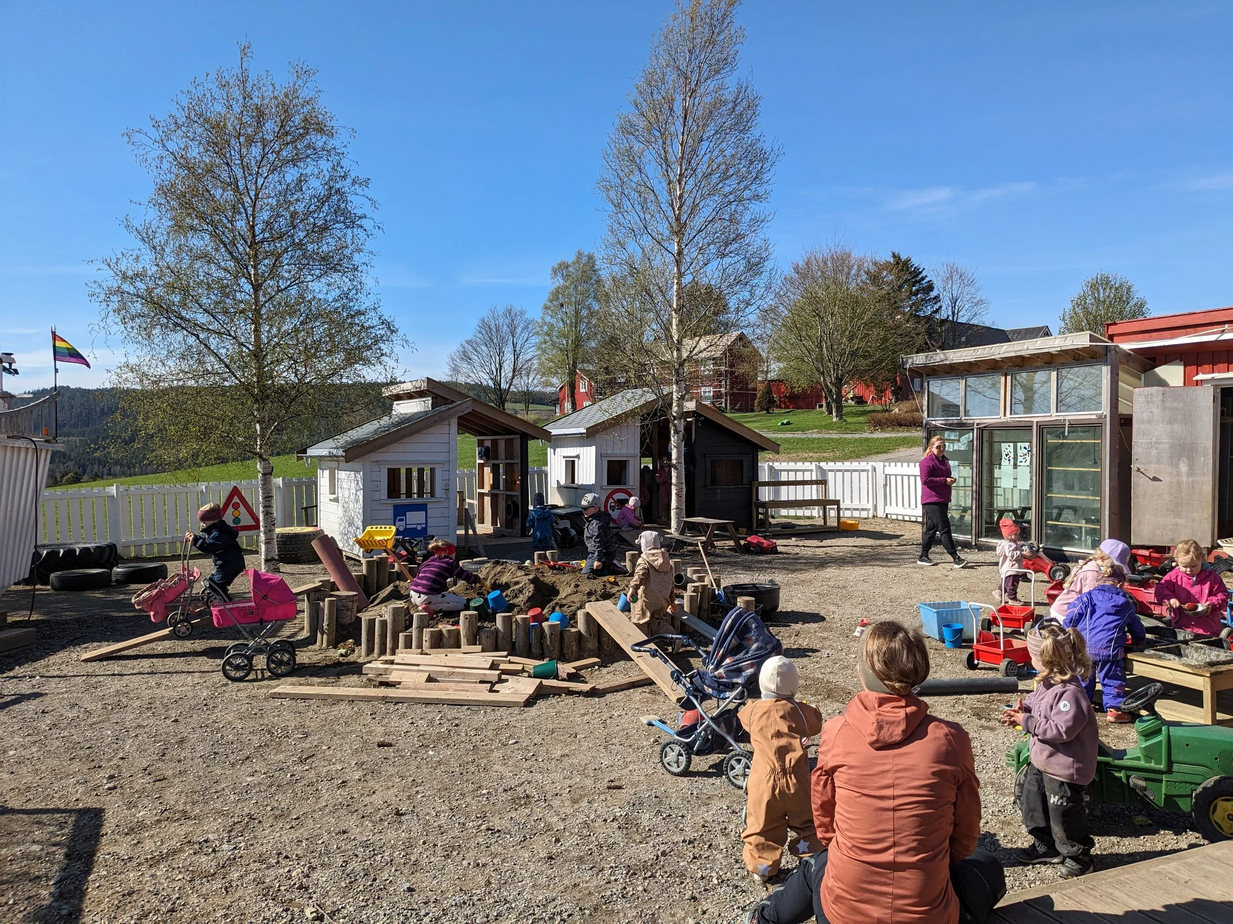 Uteområdet på barnehagen.