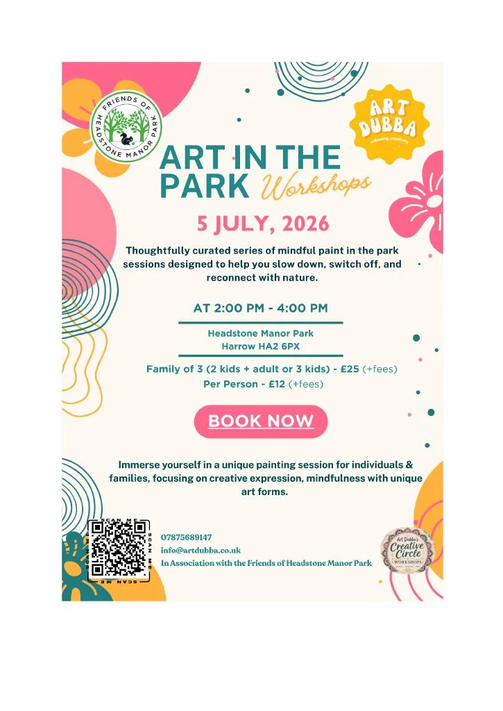 ART IN THE PARK Workshops 5 JULY, 2026