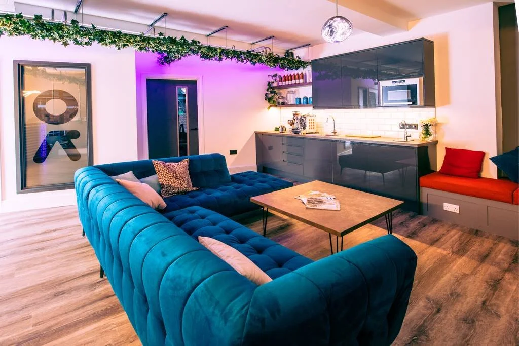 Reception area at Sticks and Glass