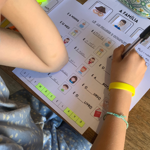 As cores - Les couleurs