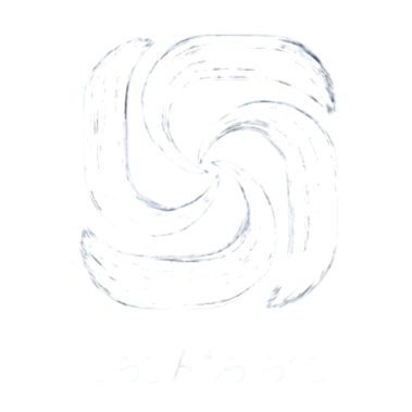 gold coast  commcerial artist Logo with a spiral design and the text 'Los Ateliers' underneath.