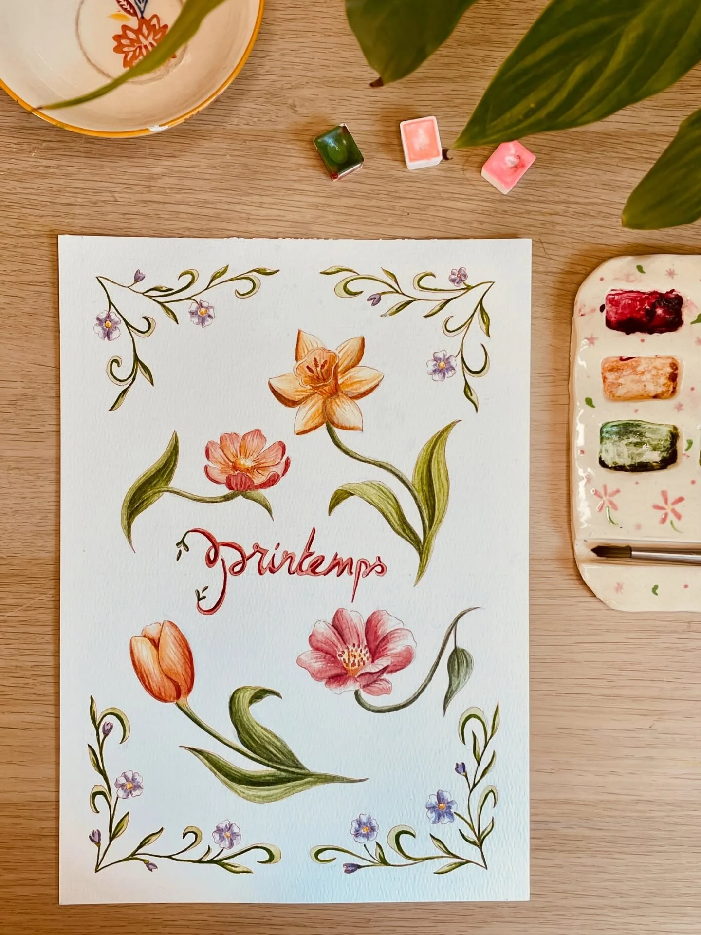 Aquarelle printani&egrave;re 🌷

Cette ann&eacute;e le printemps m&rsquo;a donn&eacute;e envie de peindre des fleurs. 🌸
Mais plus que tout, il m&rsquo;a donn&eacute; envie de vous apprendre &agrave; les peindre lors des pr&eacute;c&eacute;dents atel