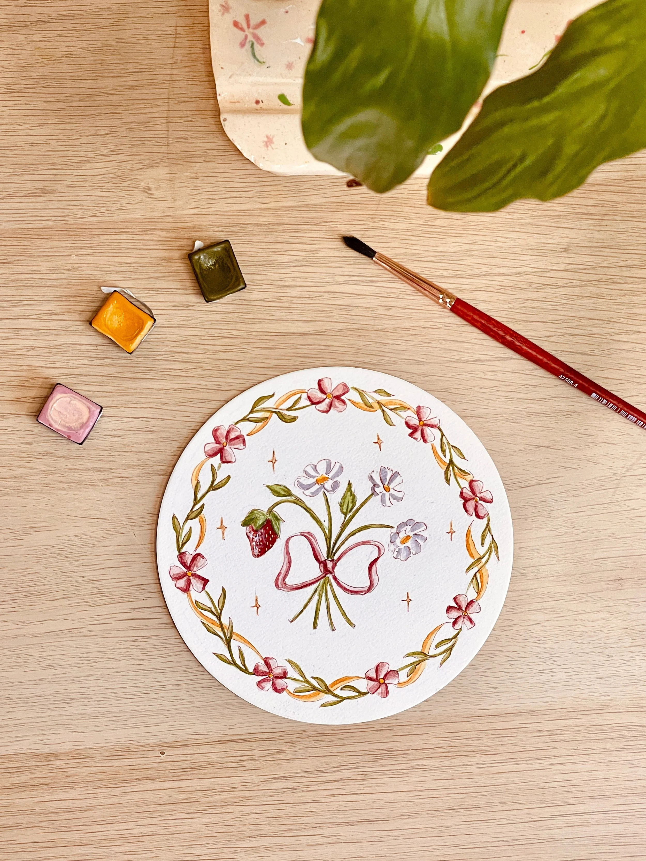 De l&rsquo;id&eacute;e &agrave; l&rsquo;aquarelle 🍓

#aquarelle #printemps #fraise #fleur