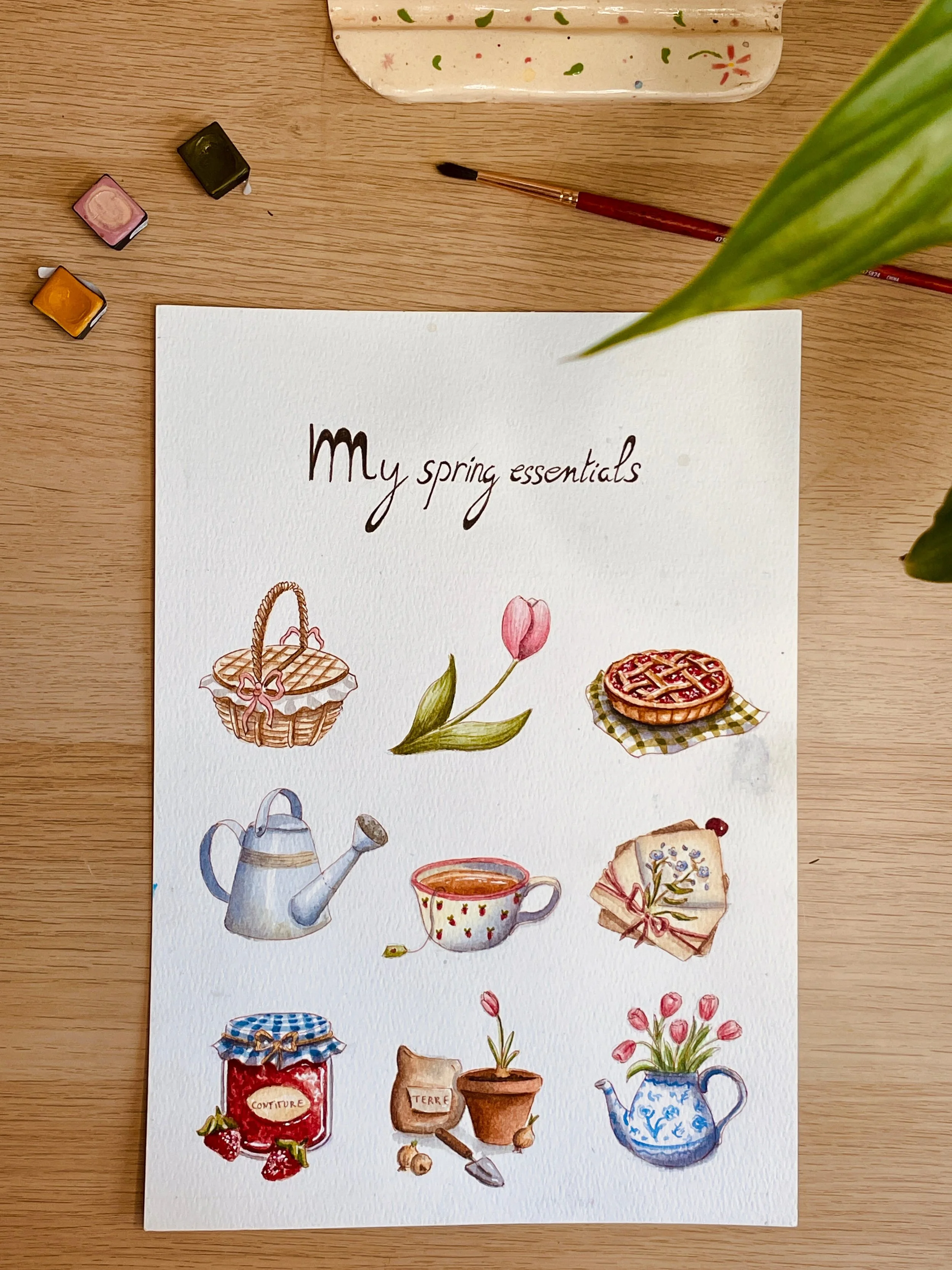 Mes essentiels de printemps 🌸

Ma s&eacute;rie de tutos d&rsquo;aquarelle printani&egrave;re s&rsquo;est achev&eacute;e la semaine derni&egrave;re. 
Durant les 9 semaines pr&eacute;c&eacute;dentes, on a appris ensemble &agrave; les peindre tous les 