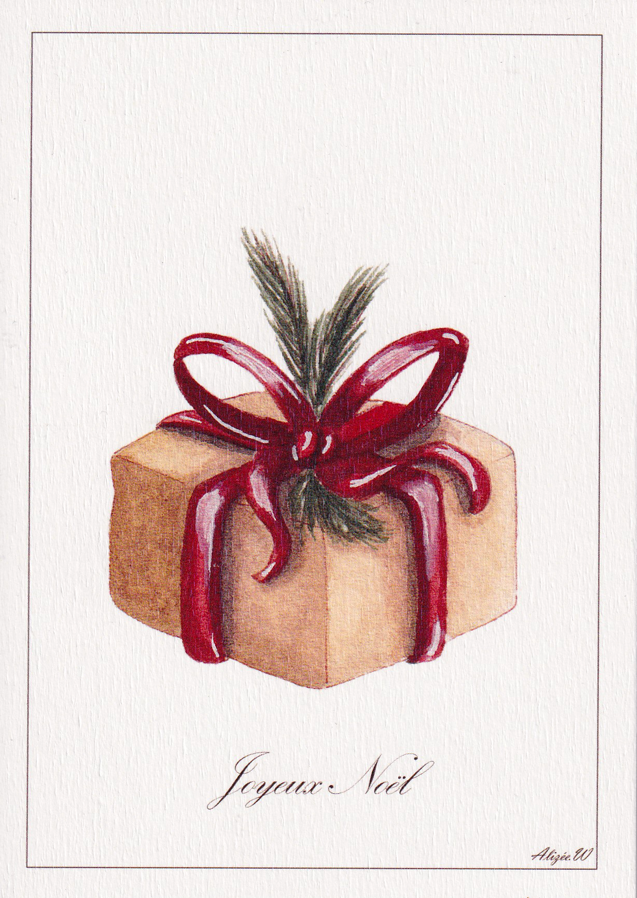 Carte de vœux - Joyeux Noël "Cadeau"