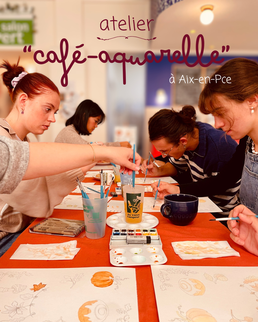 Atelier "café-aquarelle" Aix-en-provence