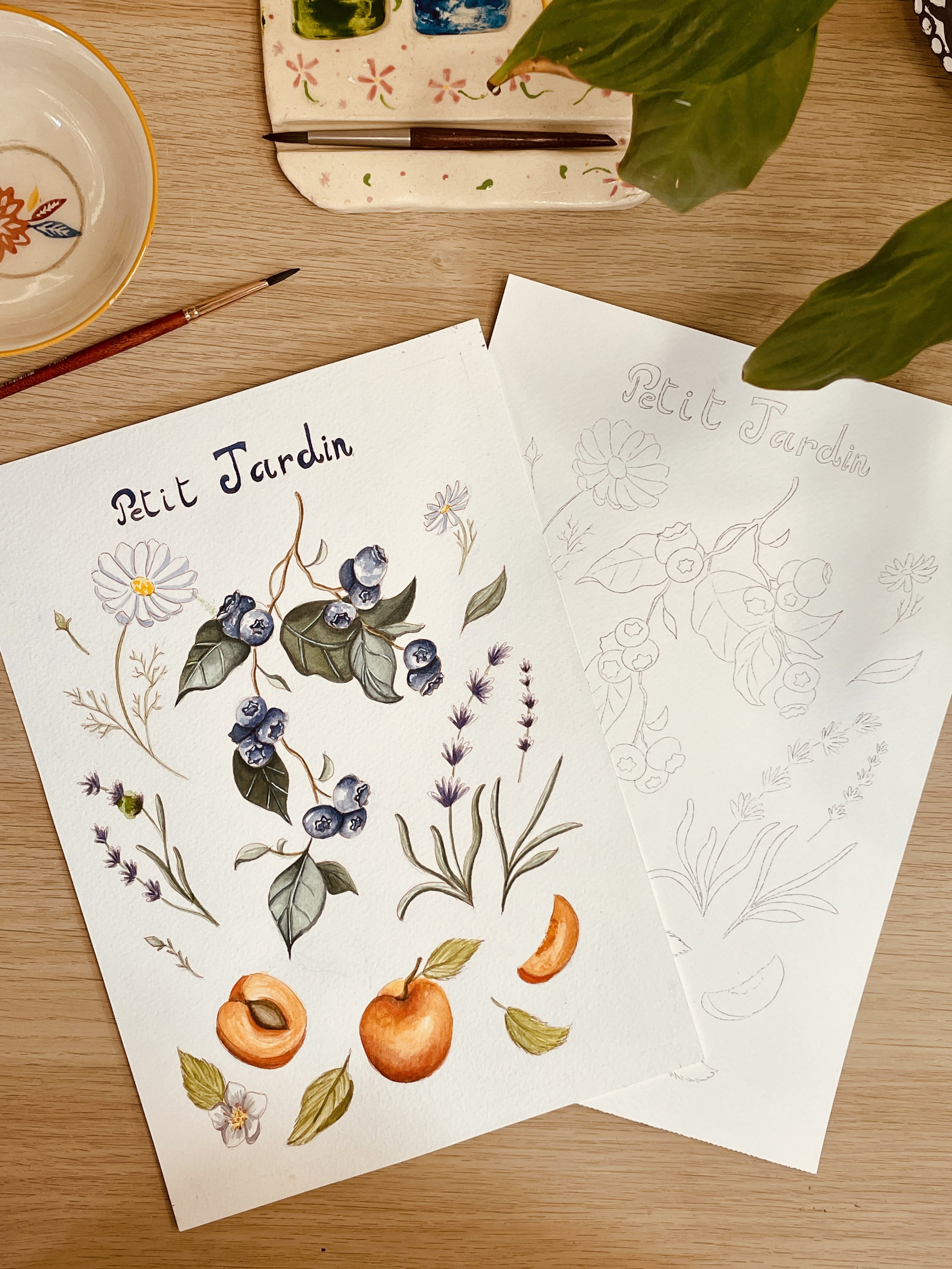 Coloriage Aquarellable -