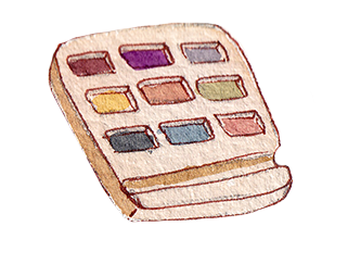 Palette d'aquarelle