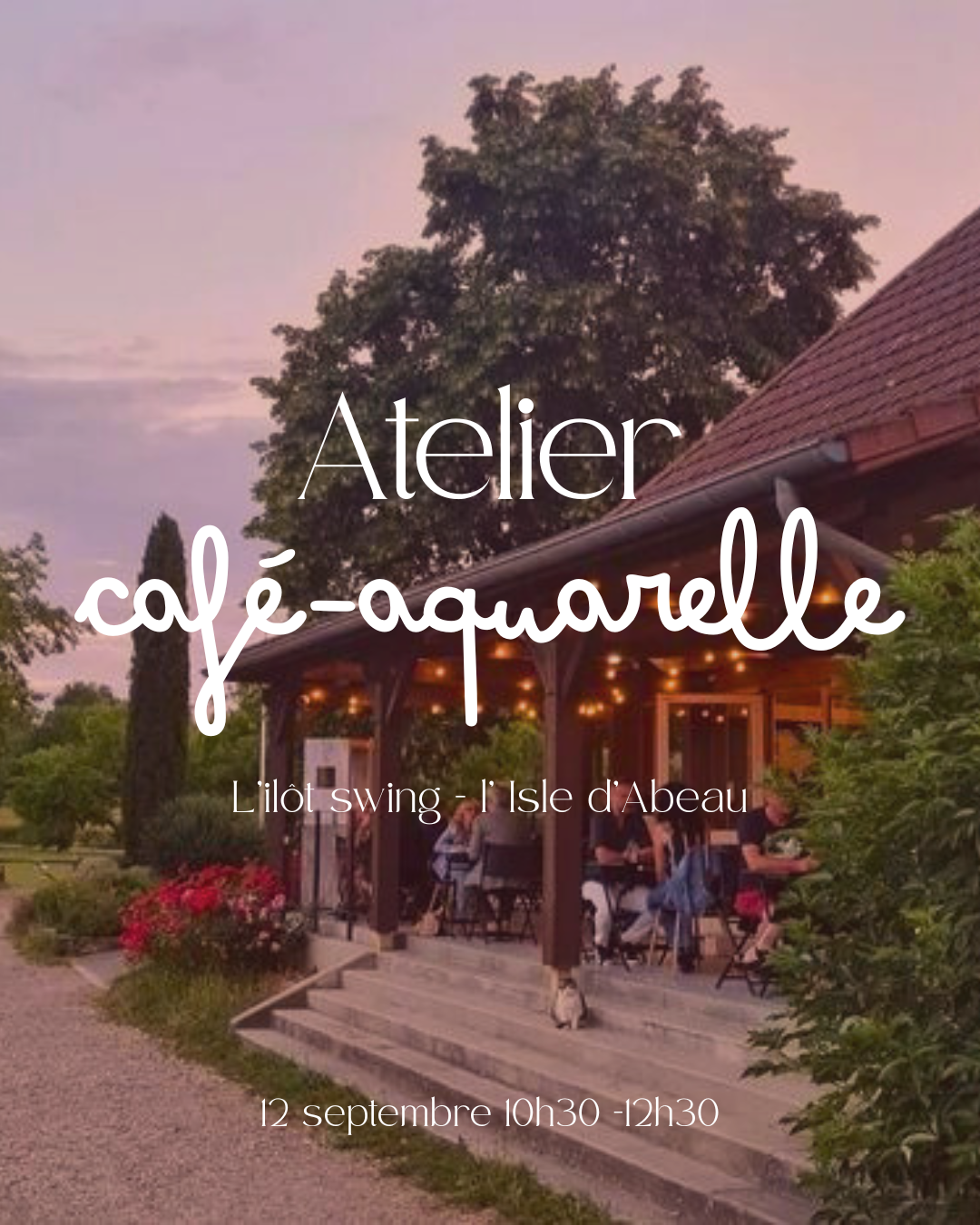 Atelier " café-Aquarelle"  12 sept - L' Isle d' Abeau