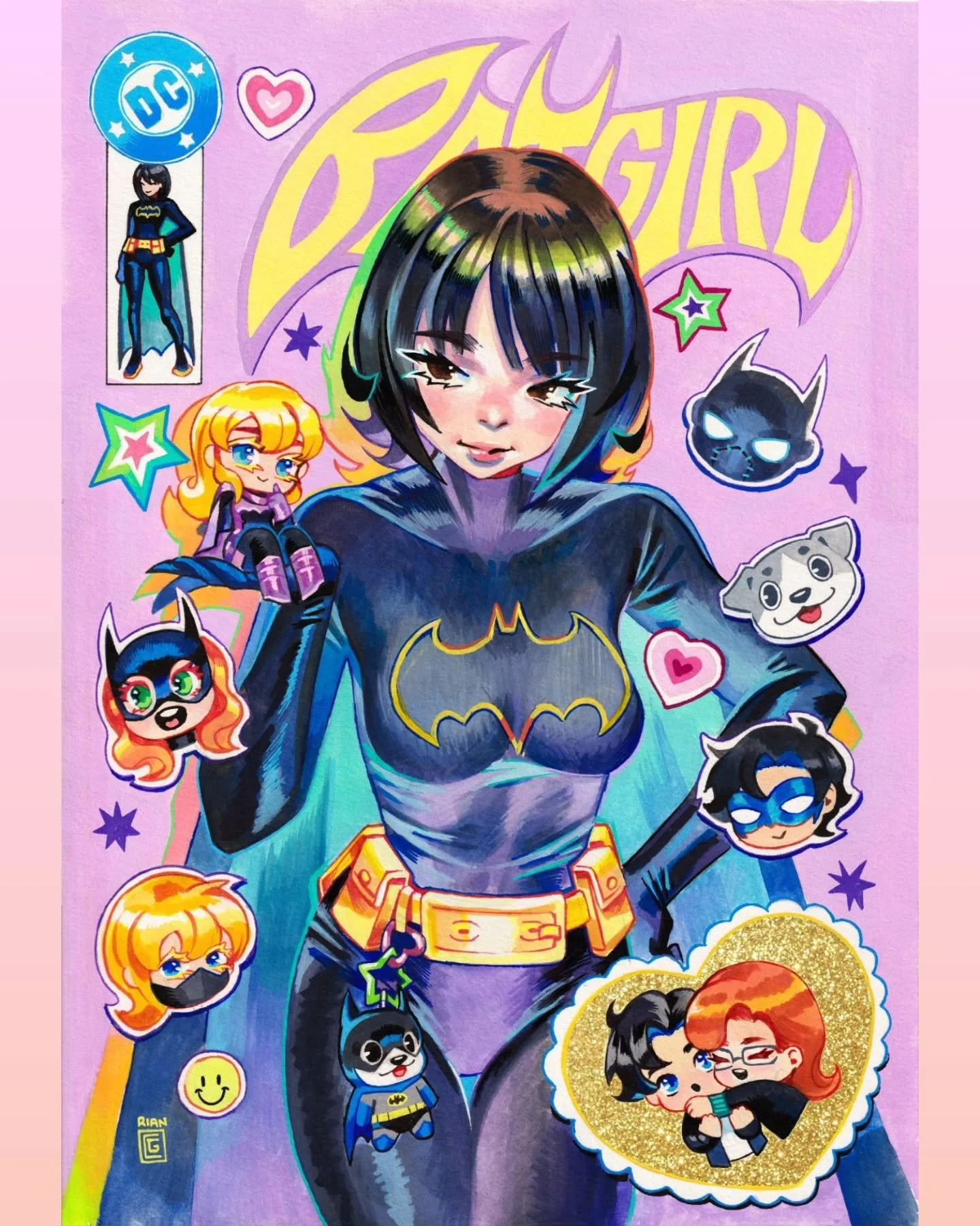 I miss my run making covers for Batgirls so it felt apt to reunite the team for this painting! I'll always have a soft spot for Cassandra Cain ☺️

NOW AVAILABLE on @raremarq ! This is part of RianbowArt April Auction event running from April 13-20! ?