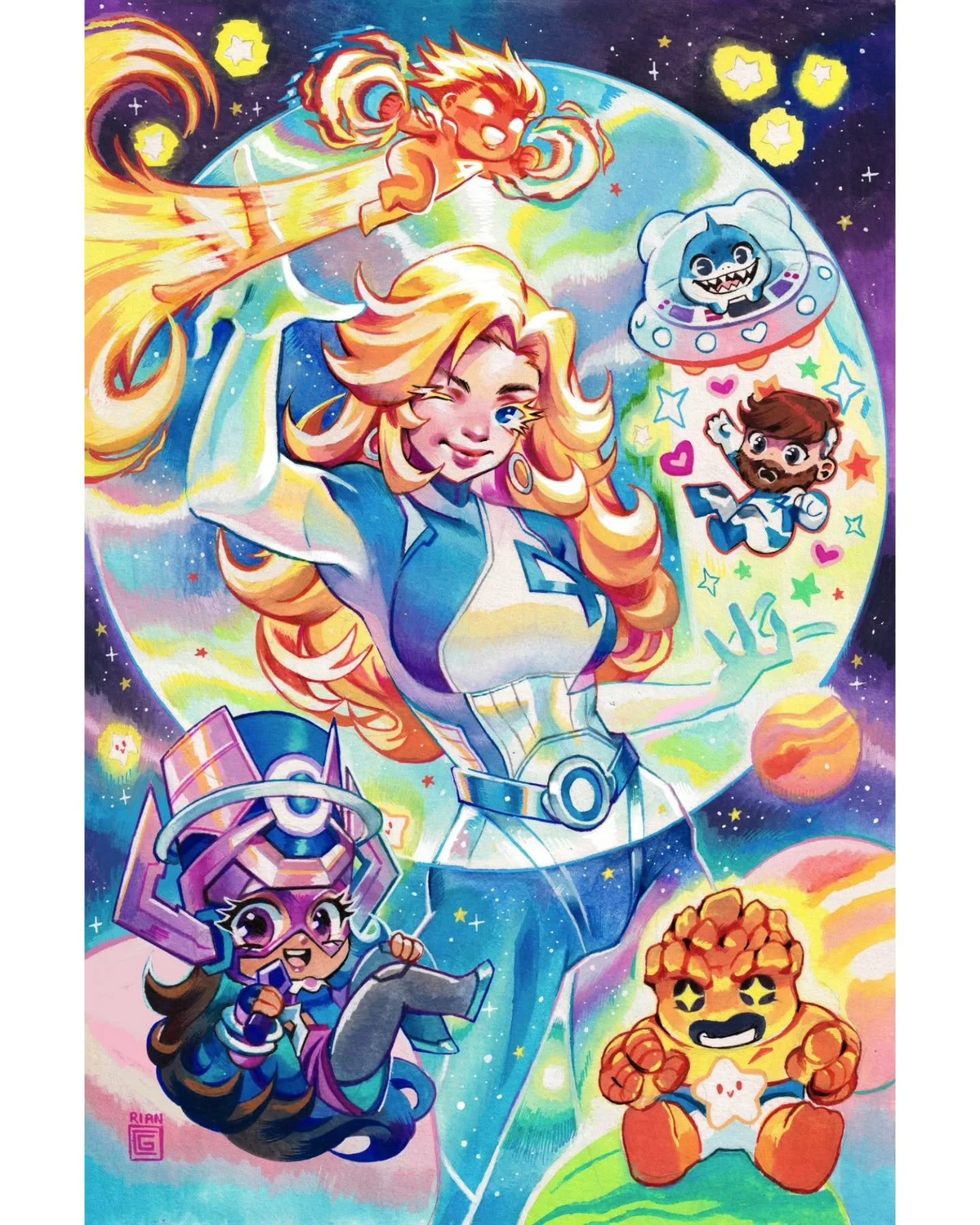 The original art for my Marvel Rivals #1 cover is now up for bidding on Raremarq! It was so much fun to paint this piece ☺️

This is part of RianbowArt April auction event with Raremarq running from April 13 to 20! (LINK IN BIO!)

27 cm x 41 cm Paint