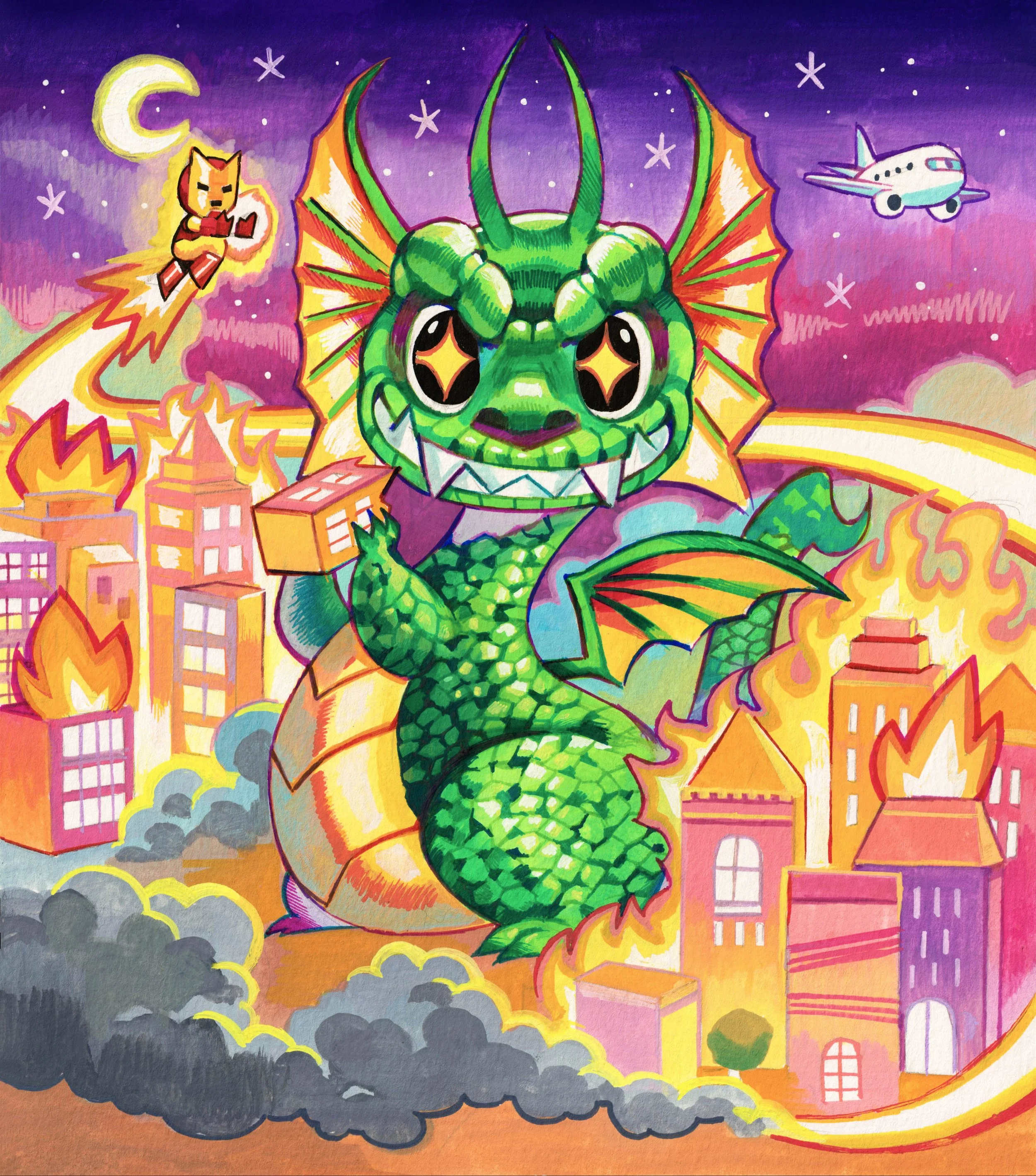 Chibi Fin Fang Foom (Rian Gonzales Variant)