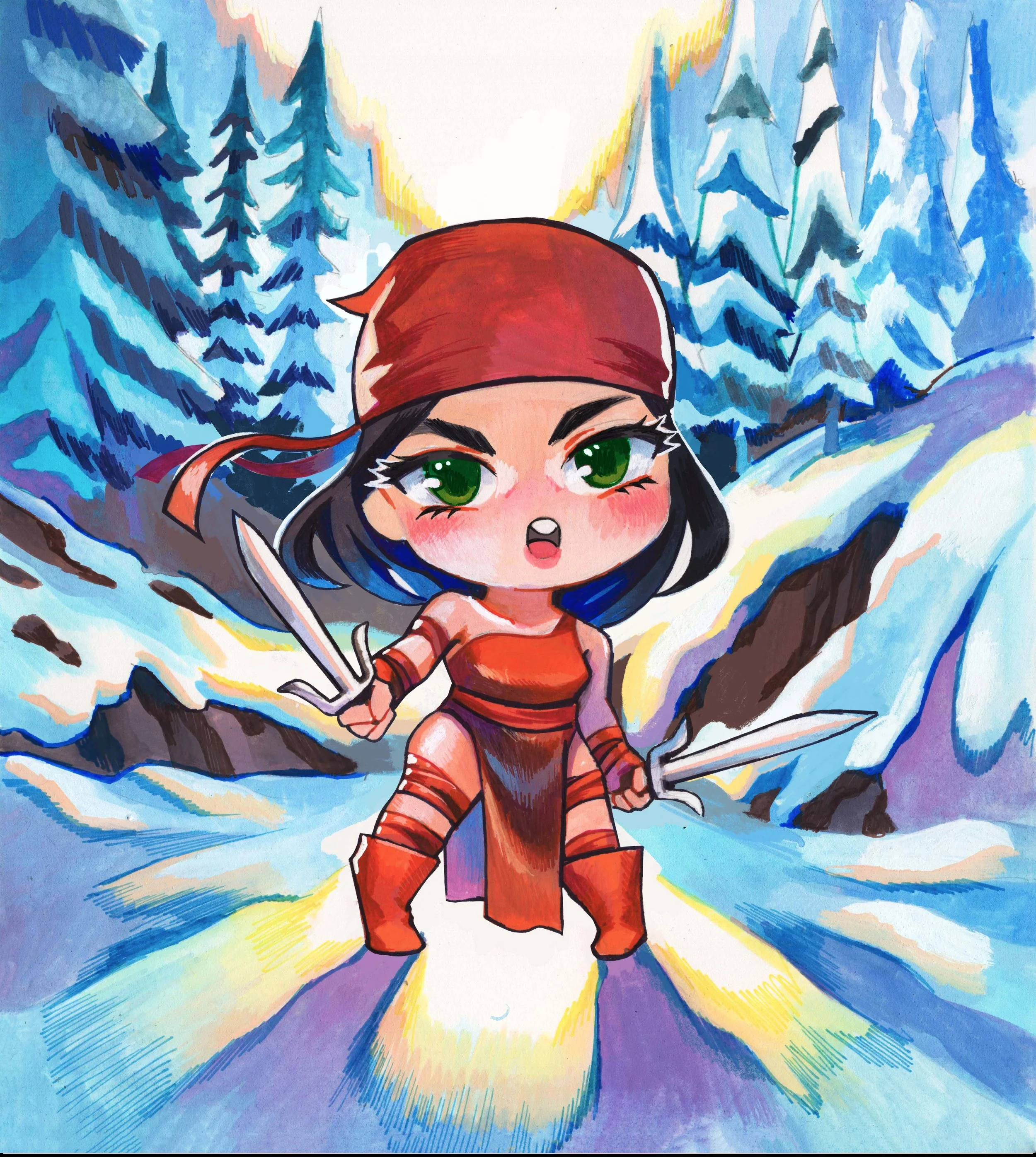 Chibi Elektra (Rian Gonzales Variant)