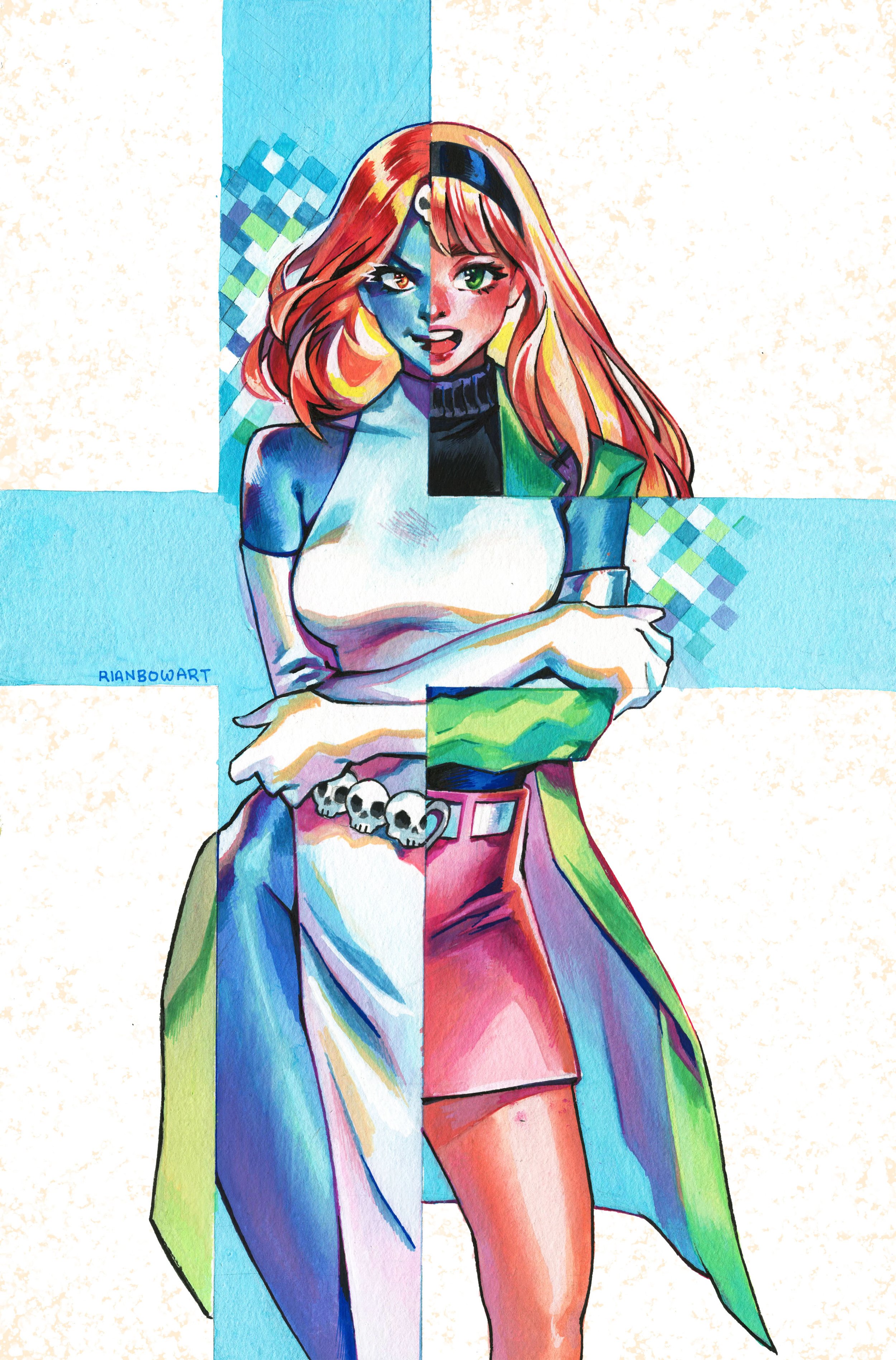 Captain Marvel #37 (Mystique/Gwen) (Rian Gonzales Variant)