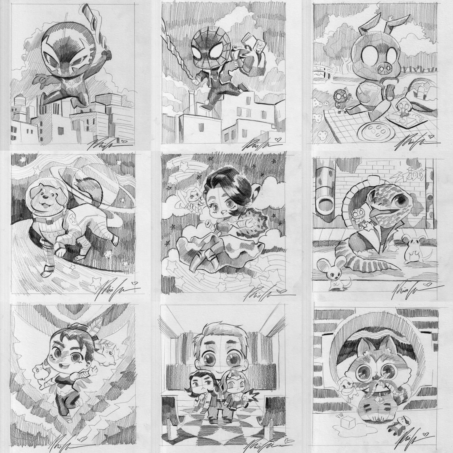 Marvel Snap! prelim sketches