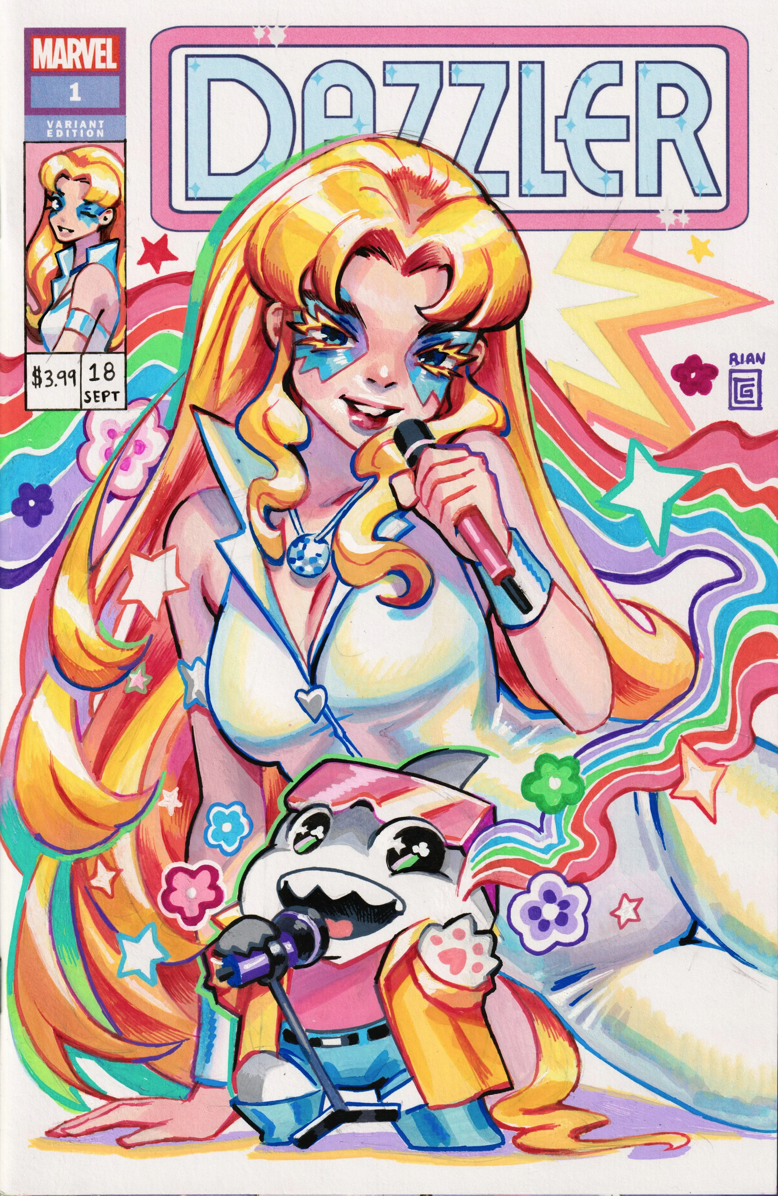Dazzler Sketch Cover by Rian Gonzales