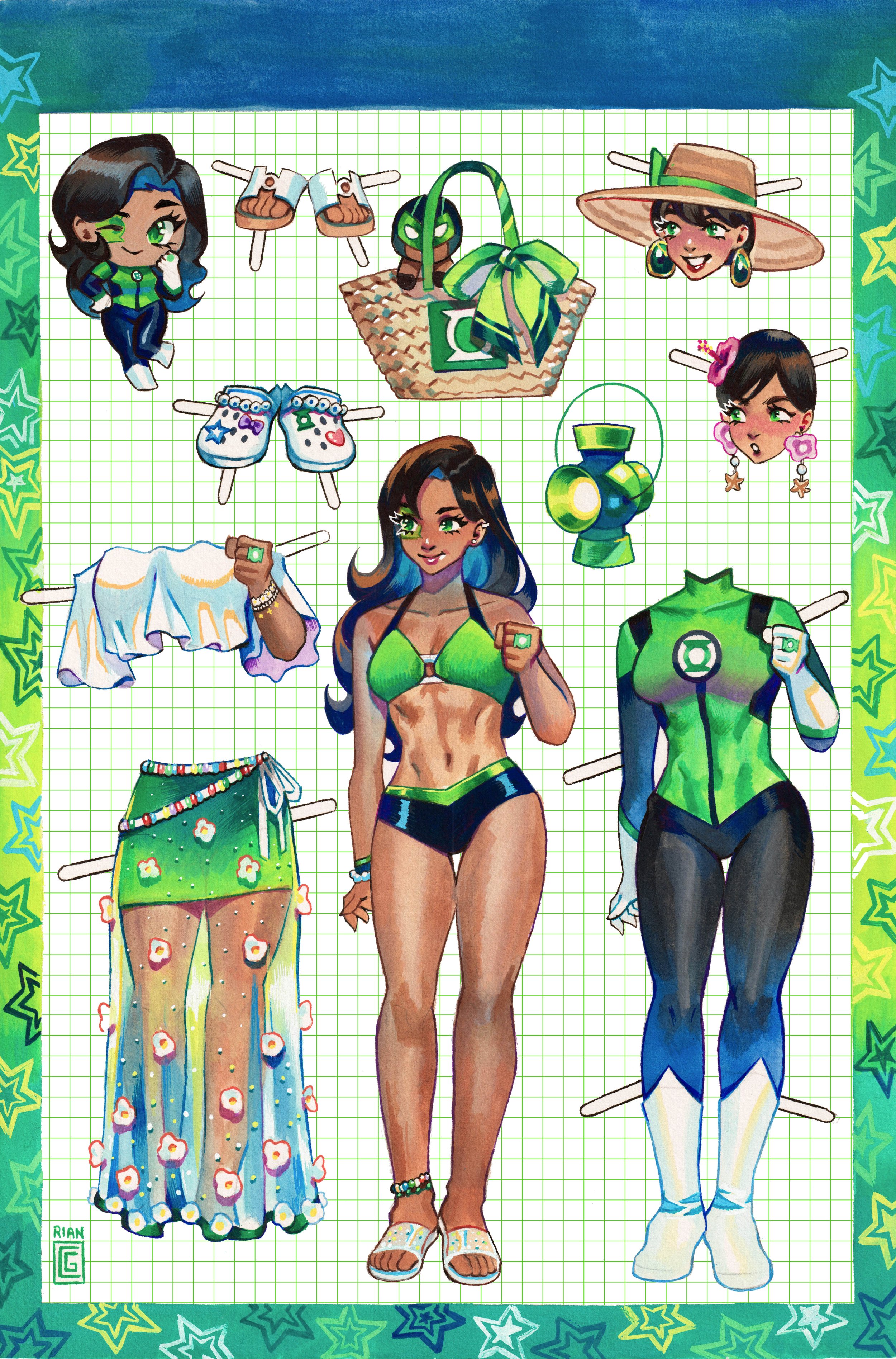 GREEN LANTERN CORPS #6 (Jessica Cruz Paper Doll Cover)