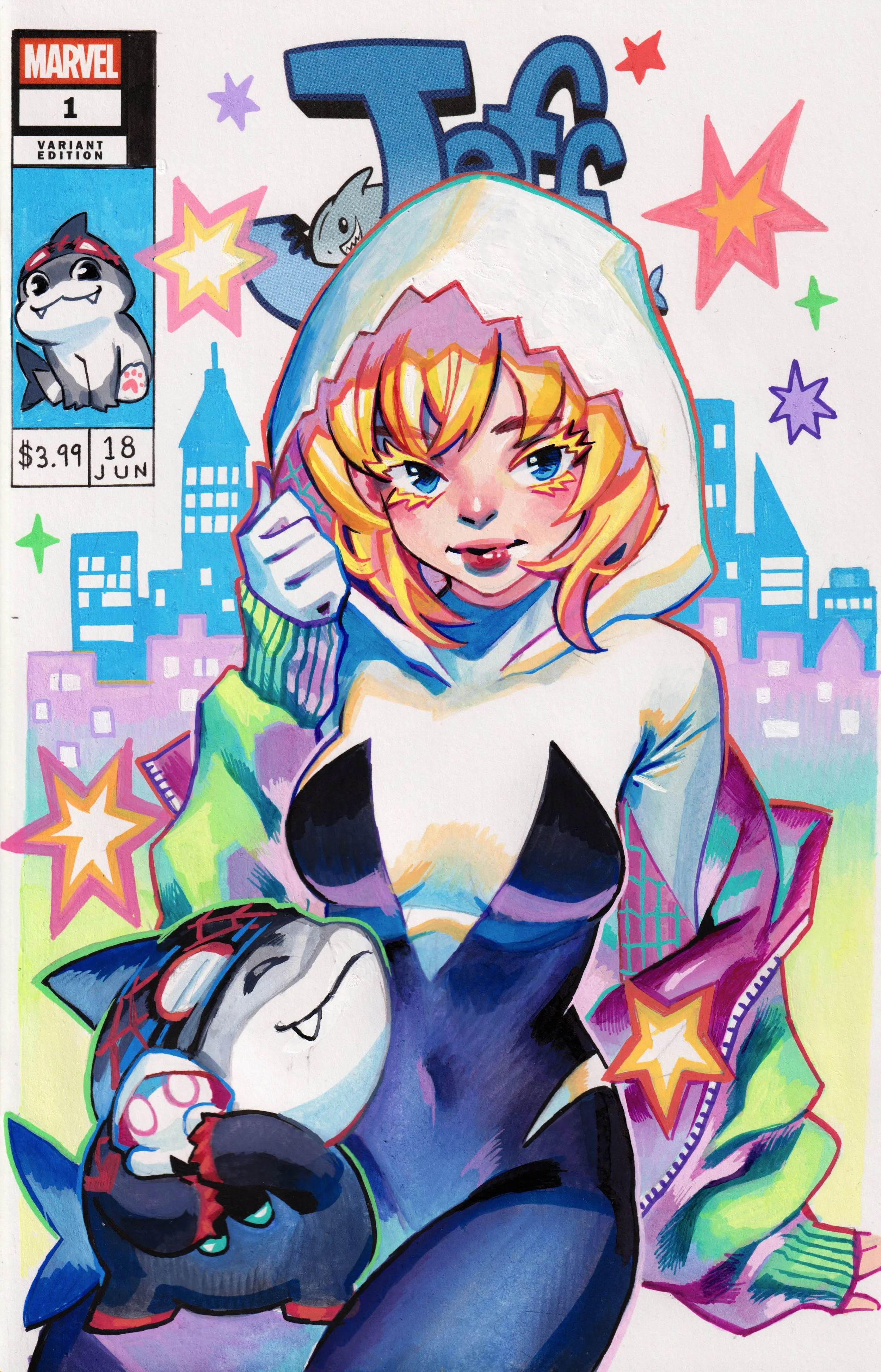 Spider-Gwen Sketch Cover by Rian Gonzales