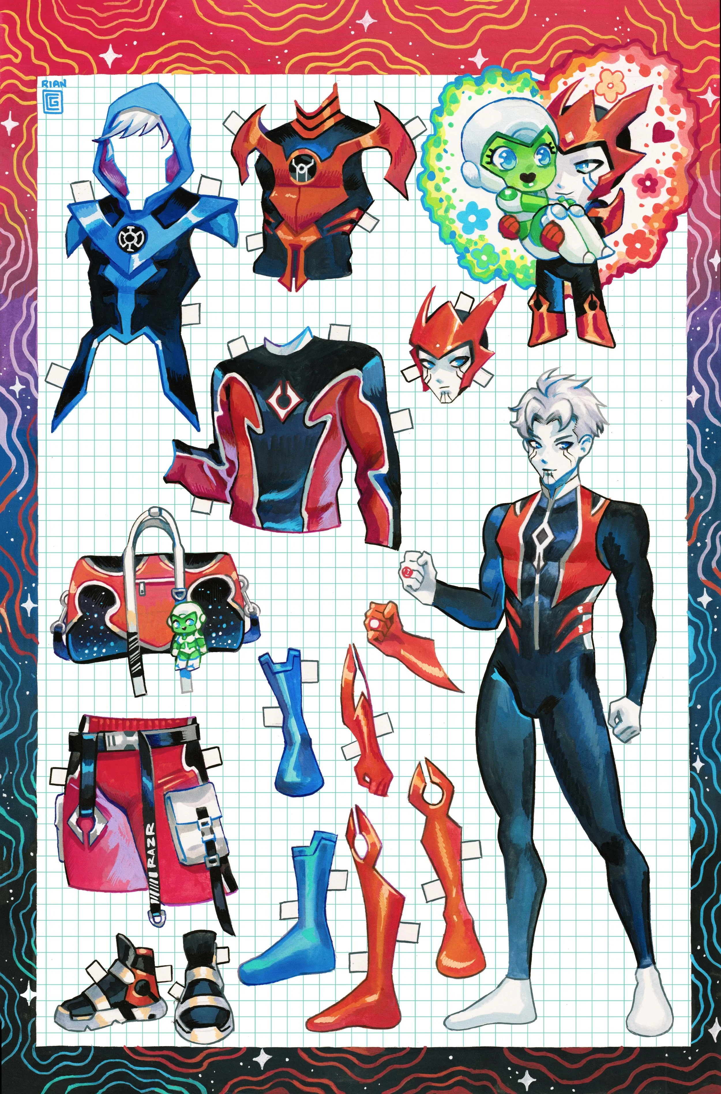 GREEN LANTERN CORPS #16 (Razer Paper Doll Cover)