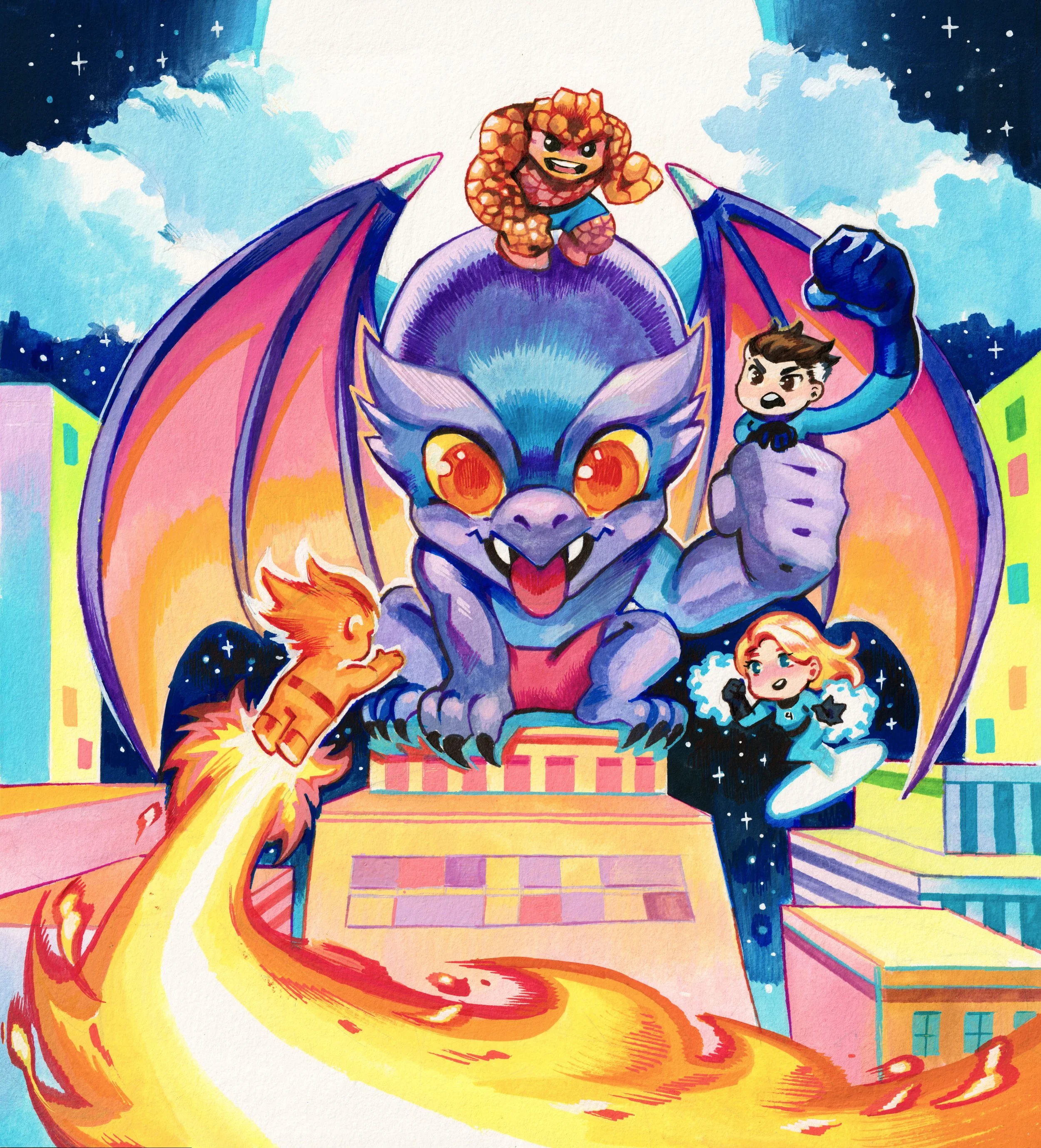 Chibi Dragon Man (Rian Gonzales Variant)