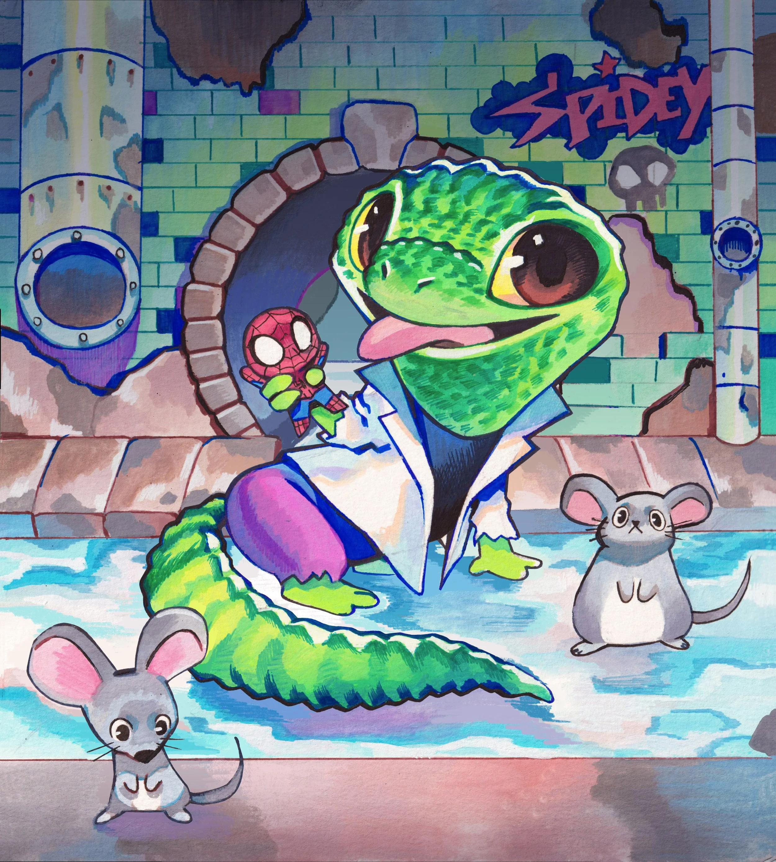 Chibi Lizard (Rian Gonzales Variant)