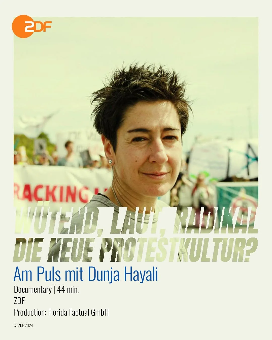 Am Puls with Dunja Hayali &ndash; Angry, Loud, Radical: A New Culture of Protest?

A film by: Ann-Catrin Malessa @anni_malessa , Nicolas Wildschutz
Camera: Chris Caliman @chriscaliman , Tobias Winkel @tobiaswinkel , Fabian Uhlmann
Sound: Diego Dacruz