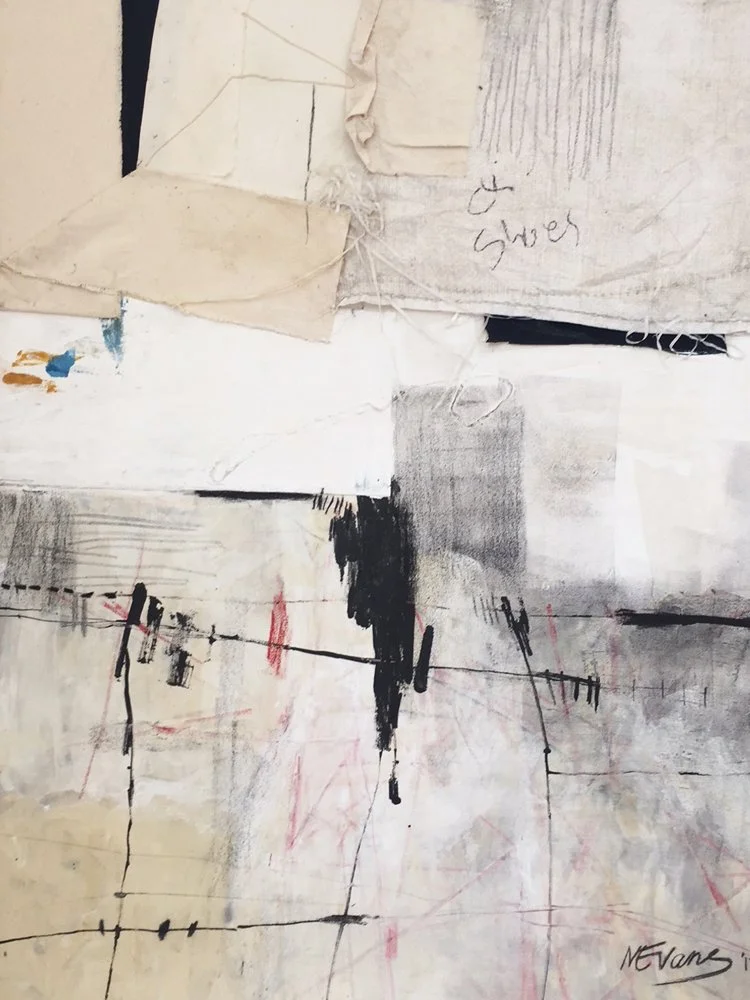 Salaula Skyline I, mixed media on canvas, 2017, 100cm x 80cm / 