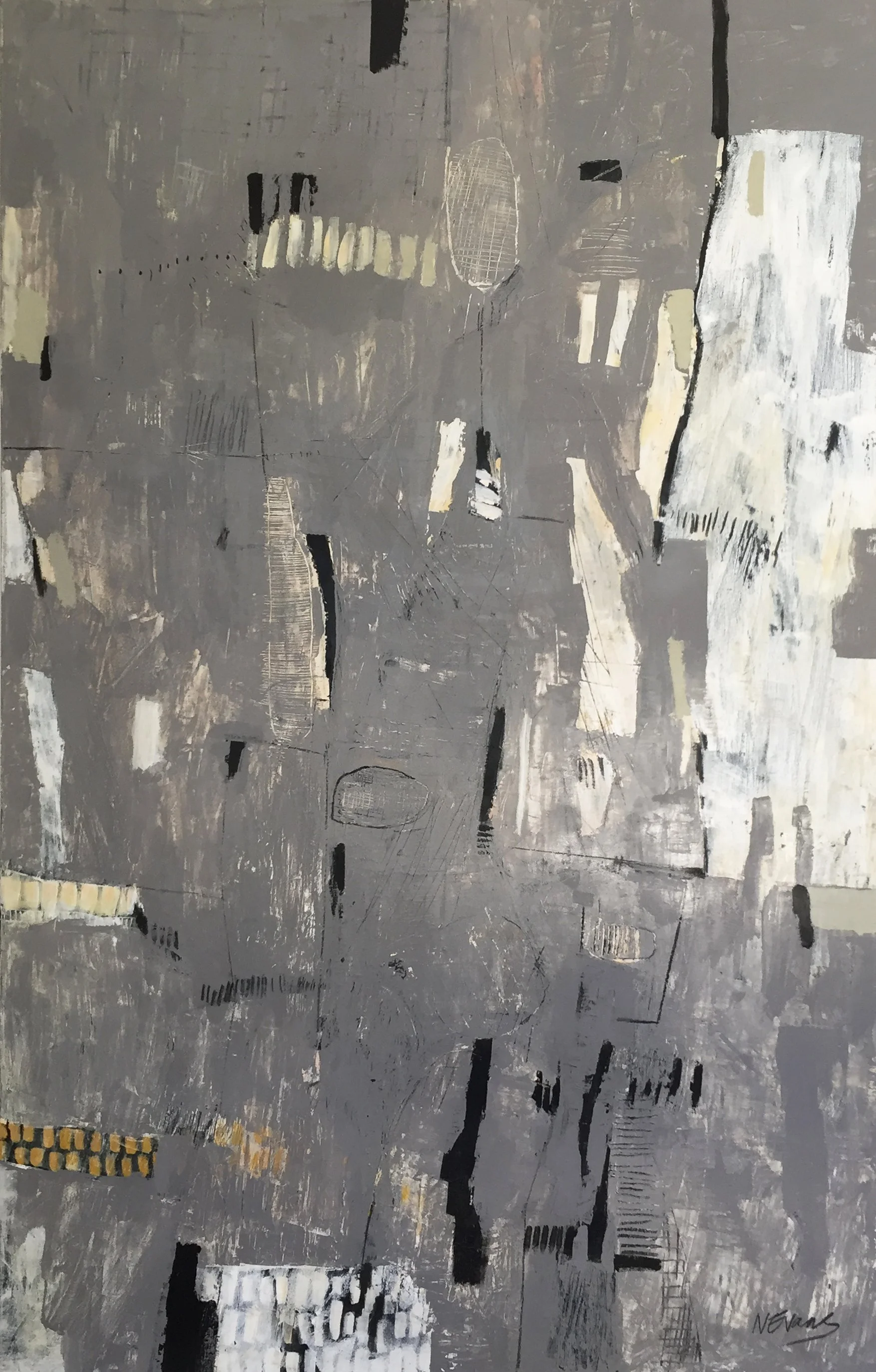 Consequence, 2018, Acrylic, ink and graphite on canvas