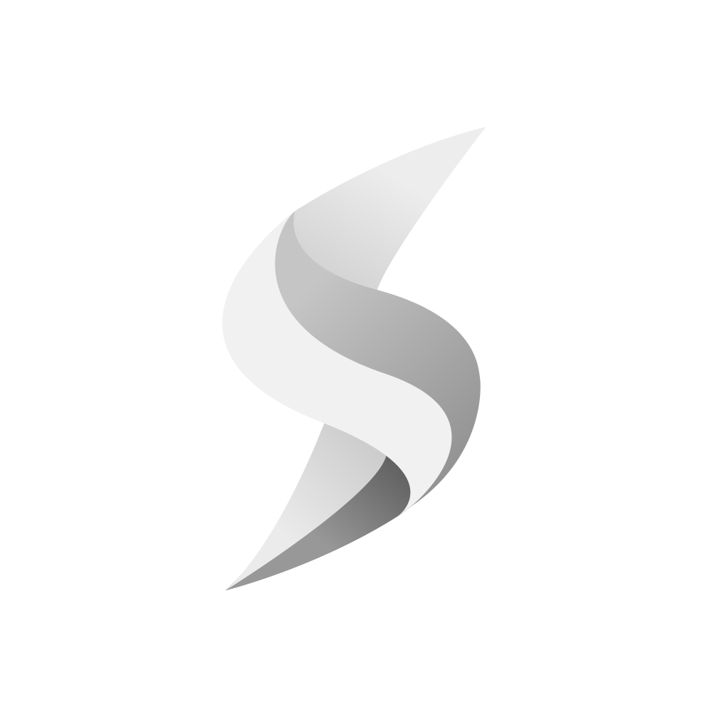 Een abstract beeld van een witte spiraalvormige structuur tegen een zwarte achtergrond.