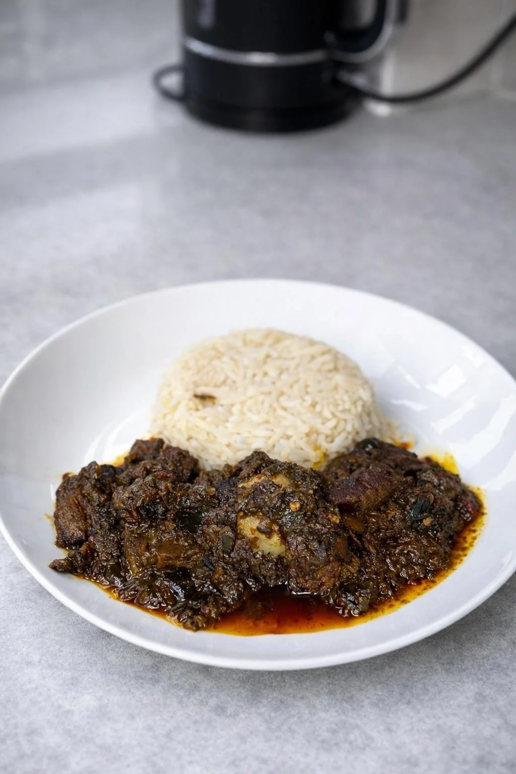 West African Rice & Ayamase Sauce Delight