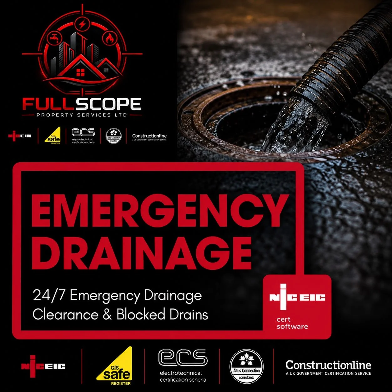 24/7 Emergency Drainage Services