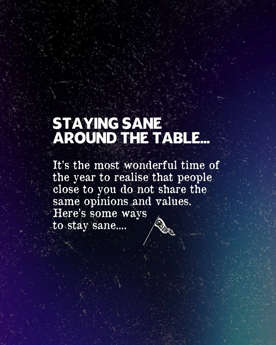 Staying sane around the table - hopefully this helps. I&rsquo;m no expert so share away in the comments too&hellip;