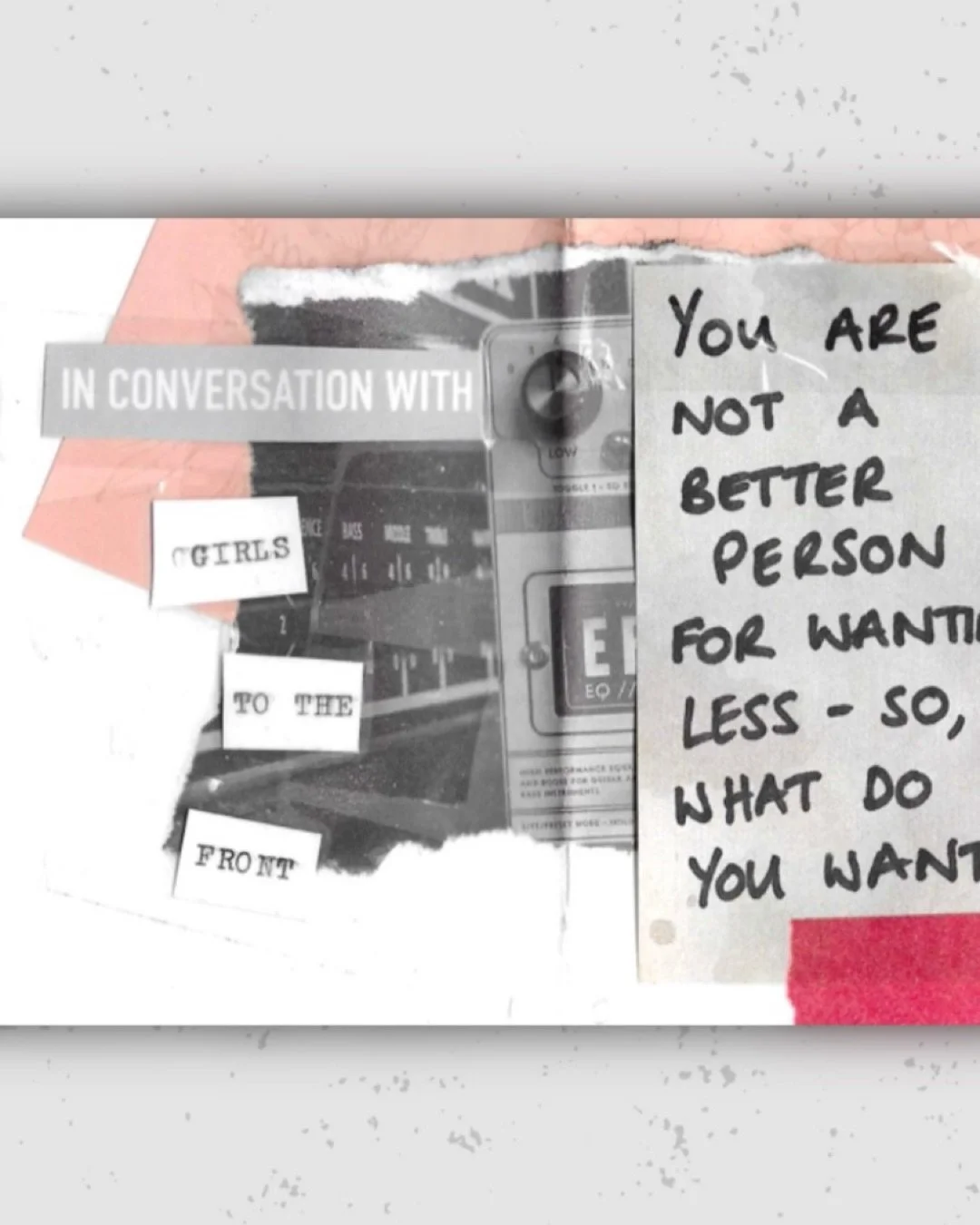 A recent mini zine. This whole workshop was designed and delivered by a young person which I think is the coolest thing ever. I tried to document what all the girls said when they were asked; &ldquo;what would you change?&rdquo;