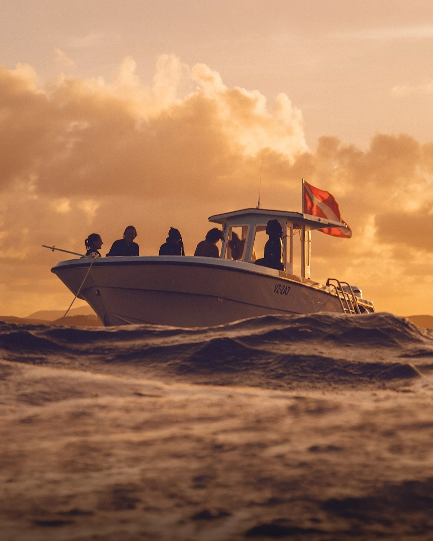Another sunset, another day on the water doing what we love 🌊🧡