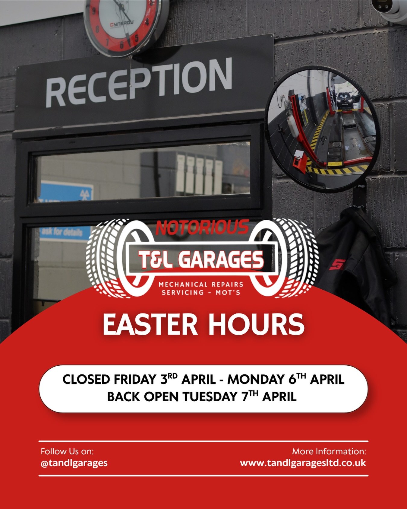 EASTER HOURS 🐣

We&rsquo;ll be closing tomorrow and reopening Tuesday 7th April. If you have an upcoming MOT due or need to book in for some work, give us a call tomorrow &amp; we&rsquo;ll get you booked in for next week! 

#Hastingsgarage #CarRepai
