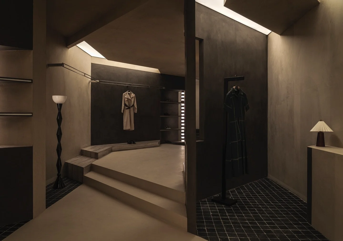 NOTEBOOK | Retail Store 

@notebook.official by @studiodashline at Dhan Mill, New Delhi 

A retail space imagined like a quiet editorial. The store unfolds as a sequence of pages, where movement becomes narrative and clothing is experienced with calm