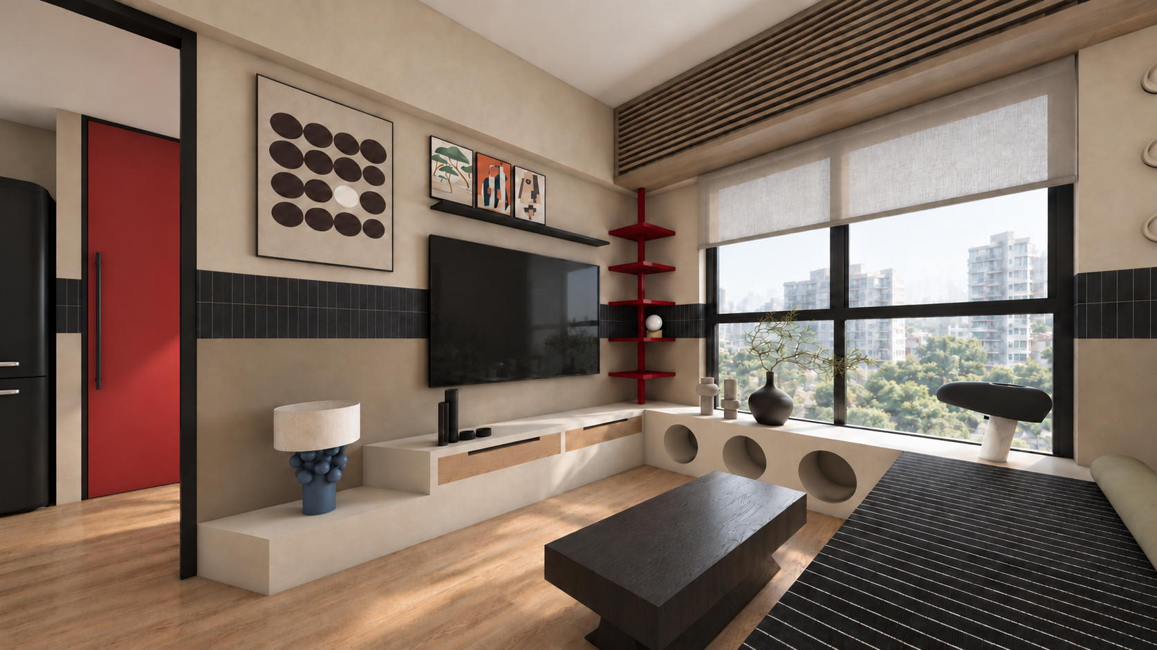 Matte black tiles and red kitchen door-8.png