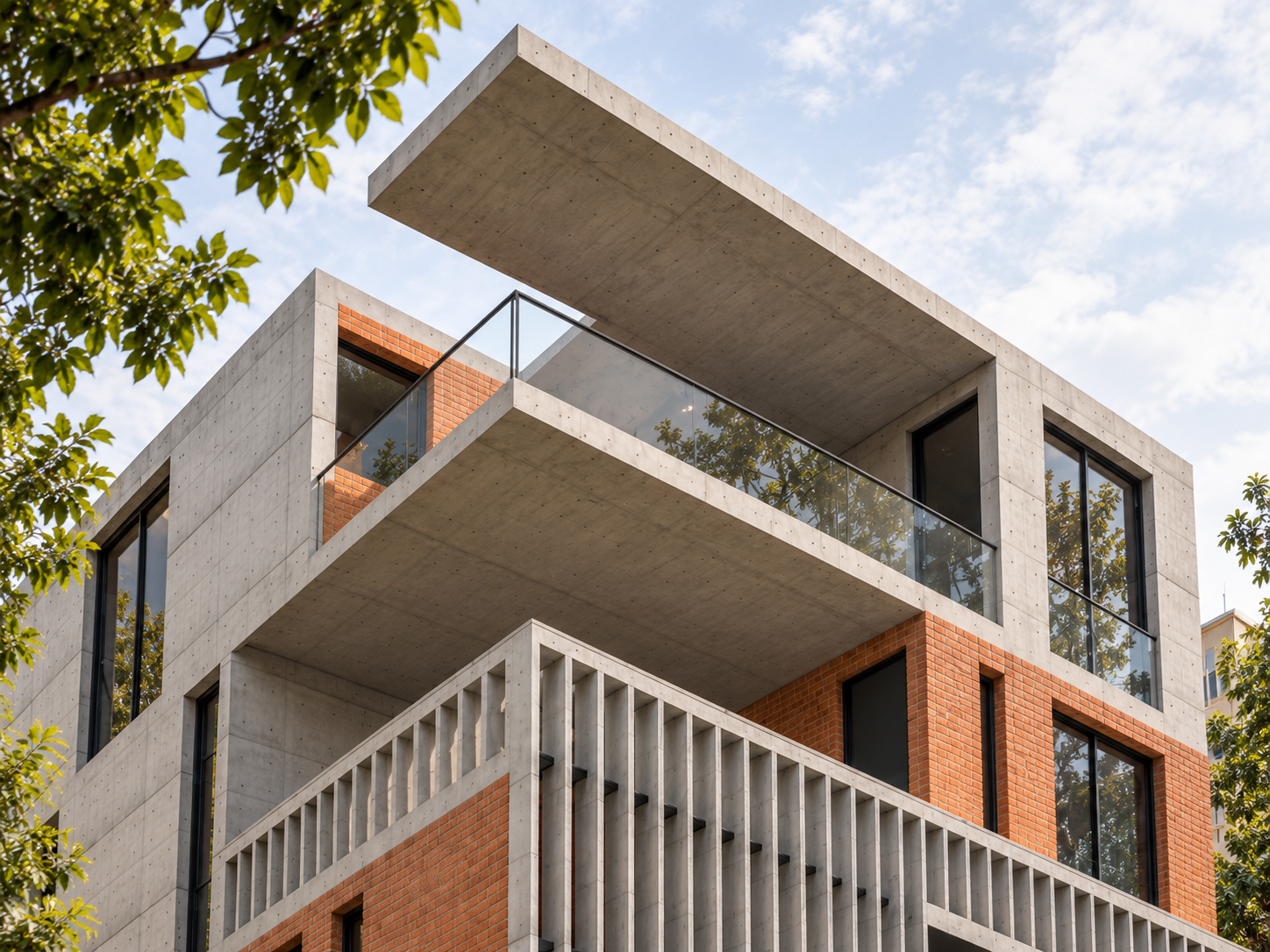 Cantilevered Concrete Roof, Brick and Glass-5.png