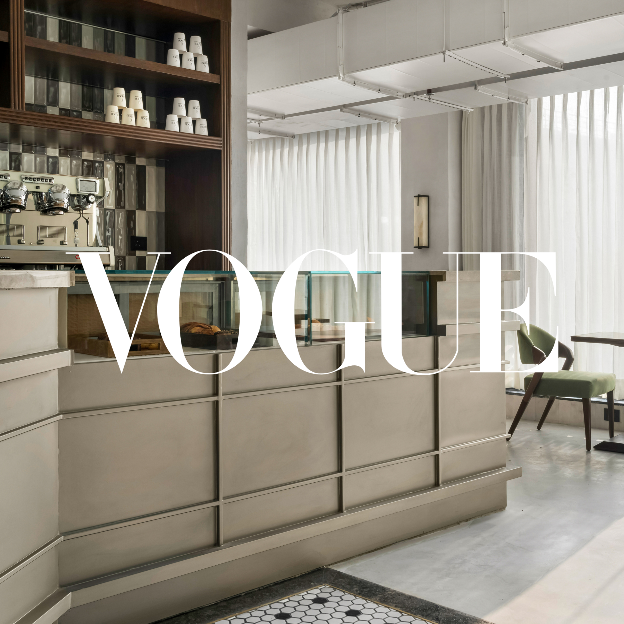 Vogue, Ledor World, New Delhi, Studio Dashline, Interiors, Hospitality, Restaurant, Cafe, Patisserie