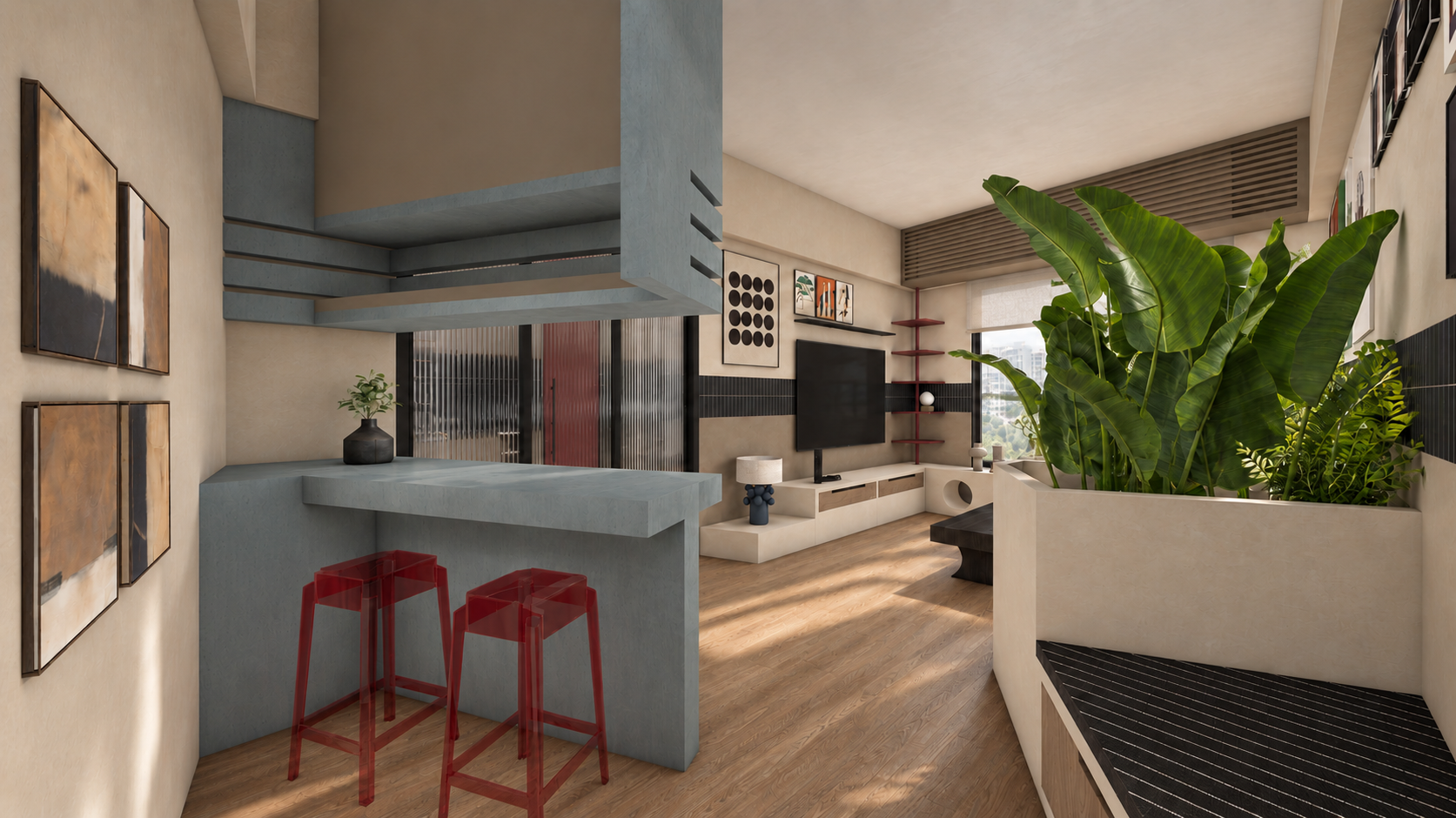 Red Stools, Blue Bar, Black Tile Kitchen-13.png