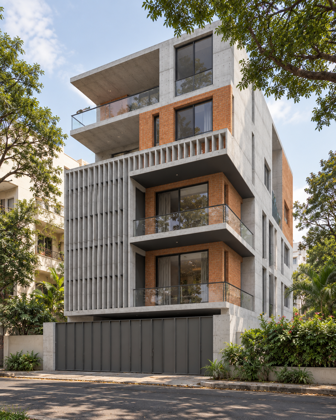 Indiranagar Residence in Terracotta and Concrete-2.png