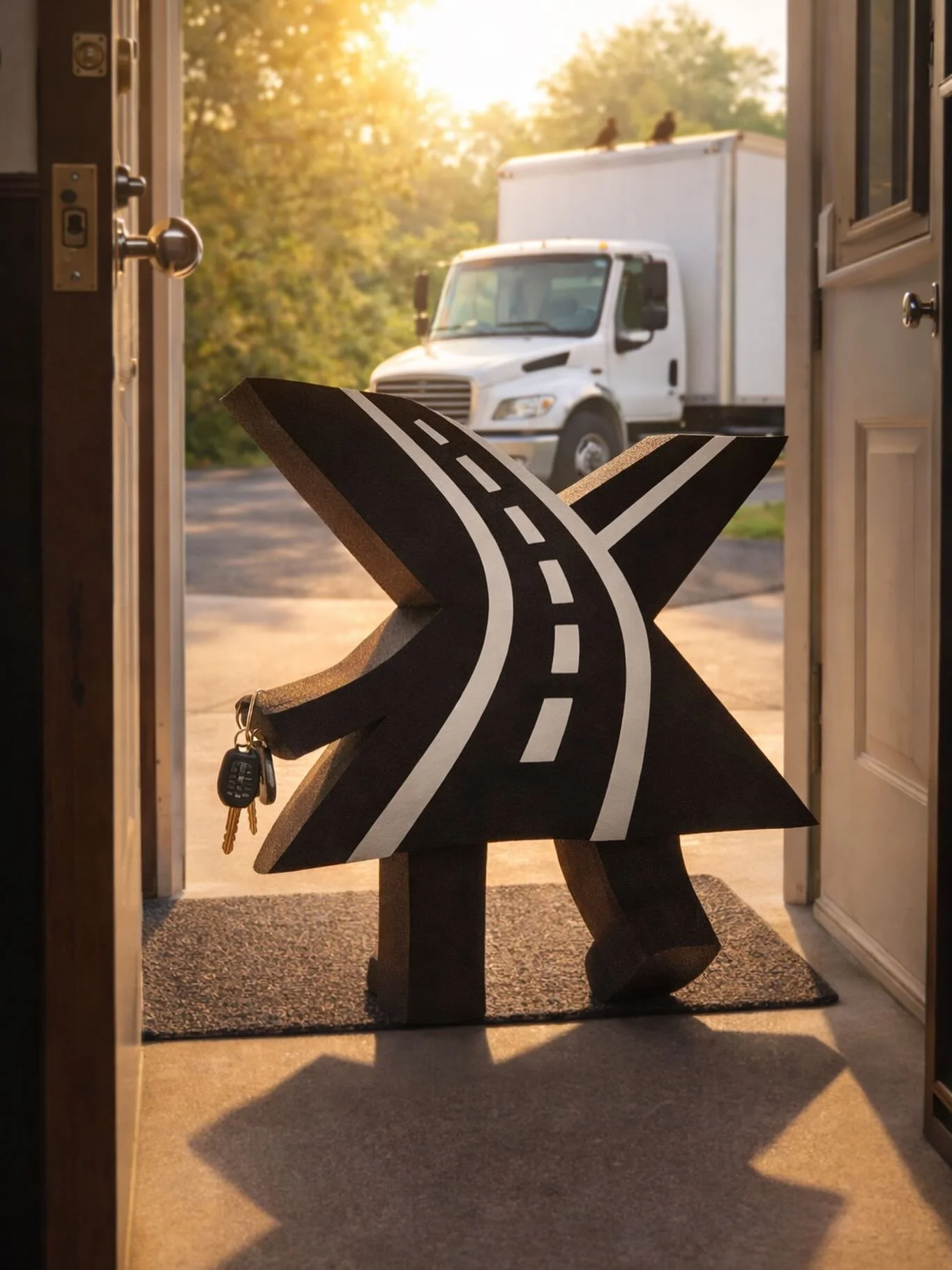 Morning run ☕🚚.