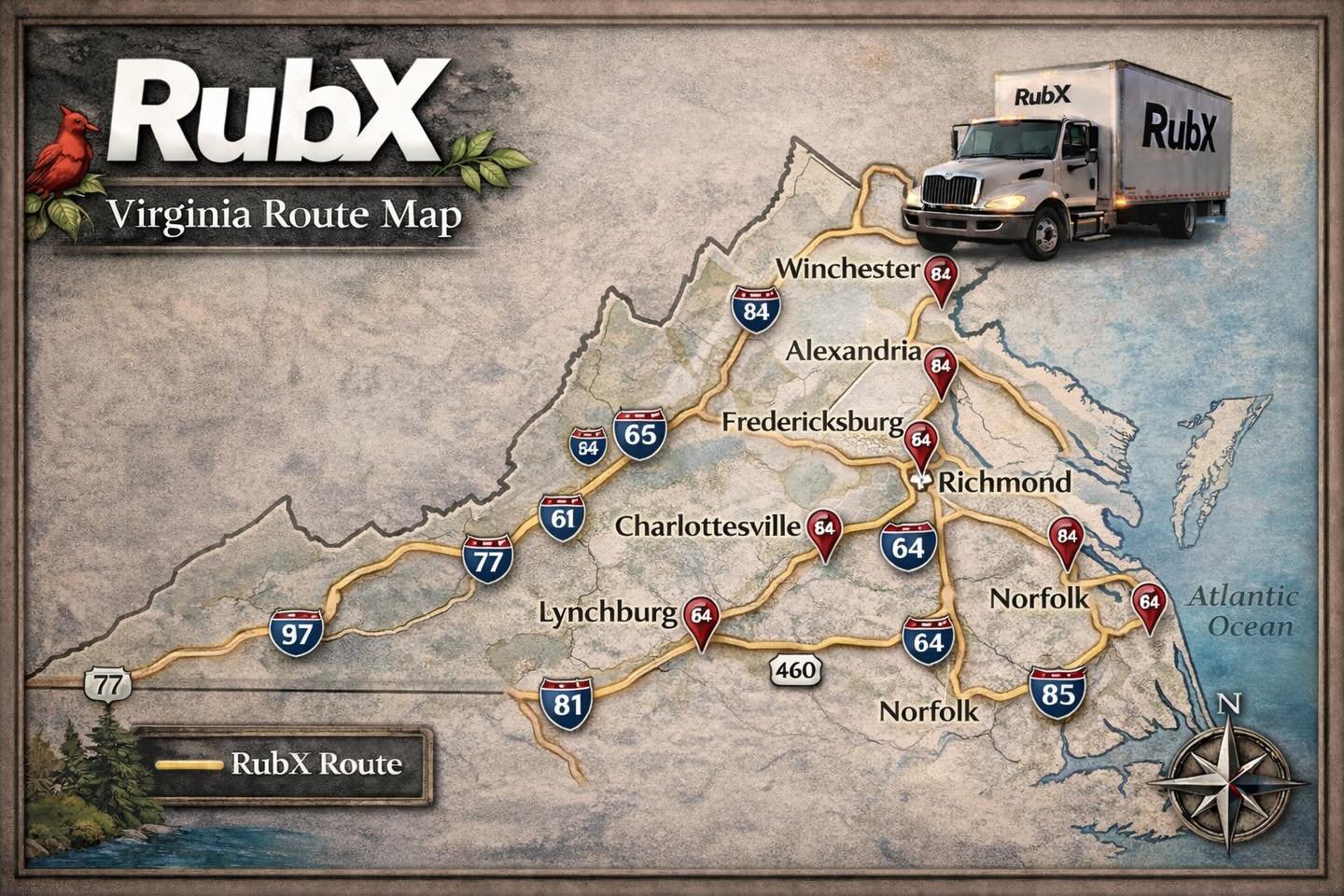 Virginia is for Lovers ❤️
And we love delivering across the entire state.
#RubX #VirginiaRoutes